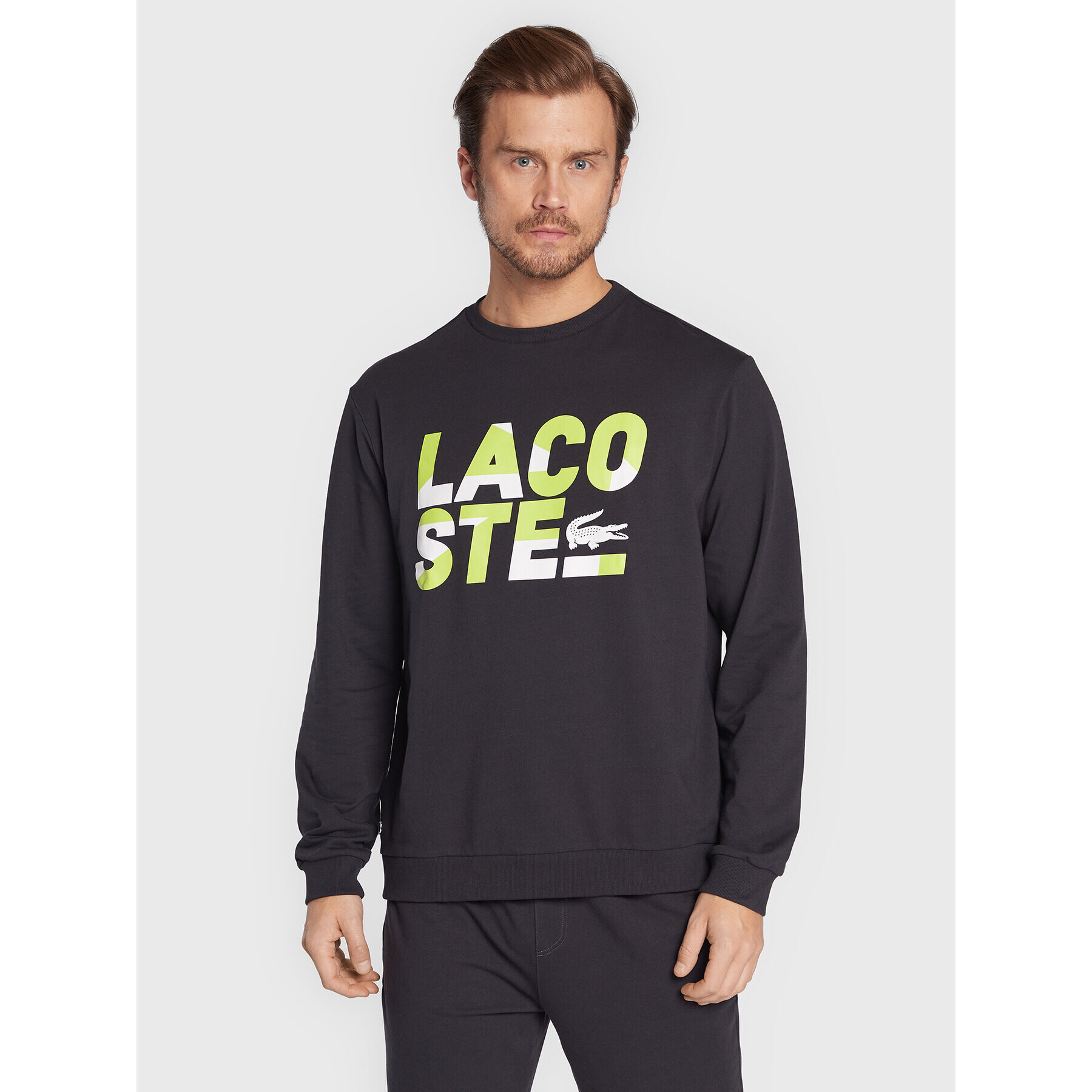 Lacoste Суитшърт SH9954 Черен Regular Fit - Pepit.bg