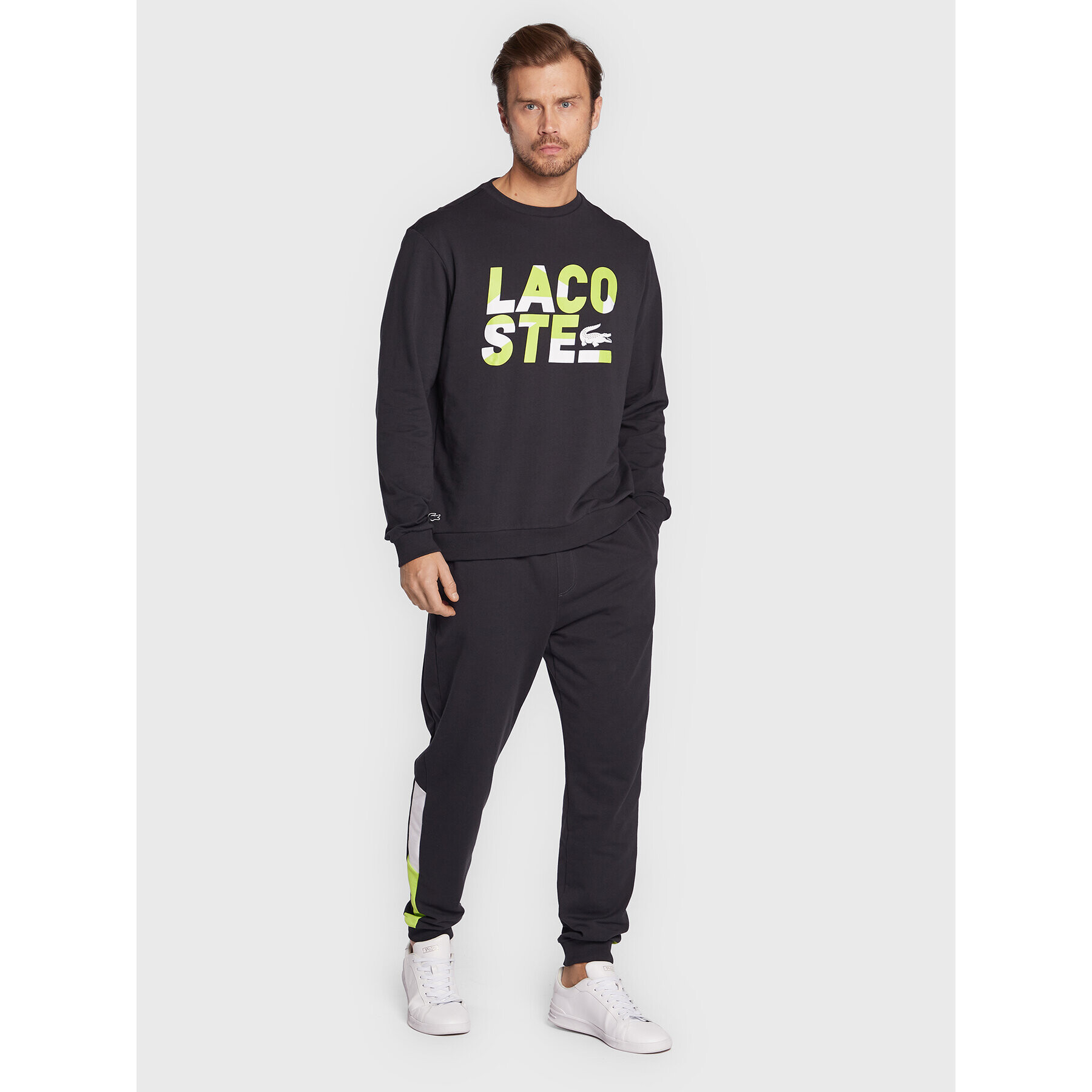 Lacoste Суитшърт SH9954 Черен Regular Fit - Pepit.bg