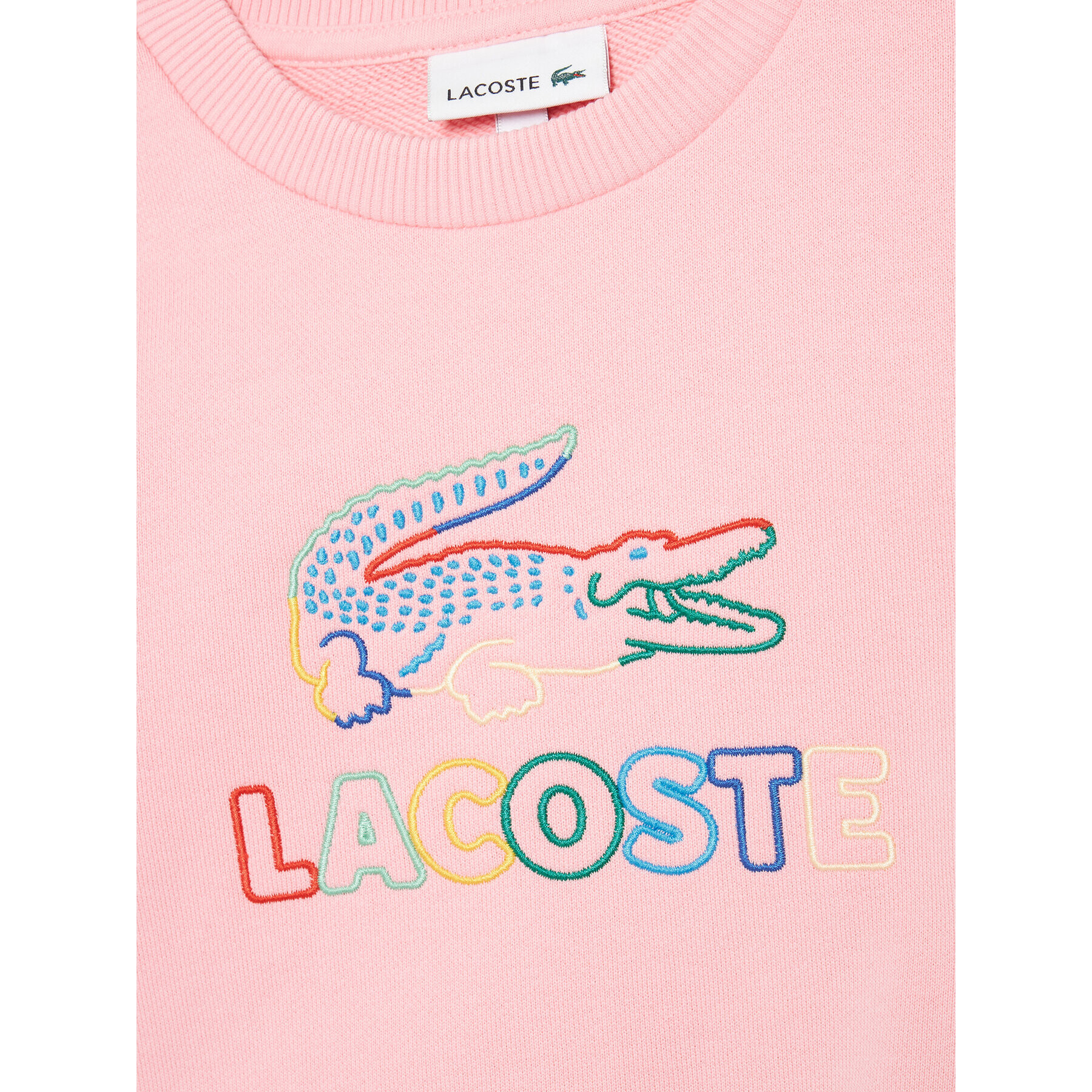 Lacoste Суитшърт SJ2583 Розов Regular Fit - Pepit.bg