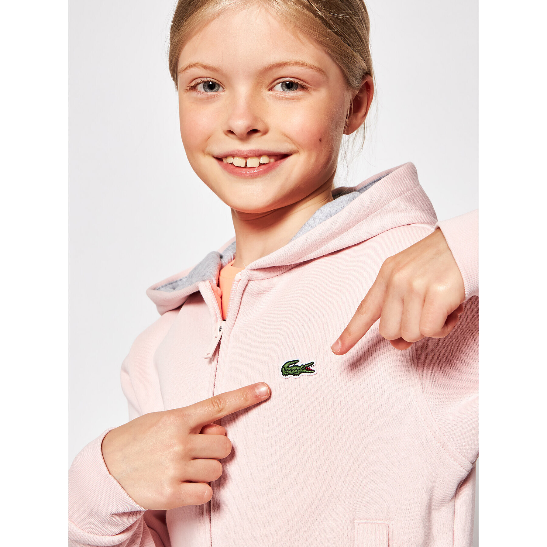 Lacoste Суитшърт SJ2903 Розов Regular Fit - Pepit.bg