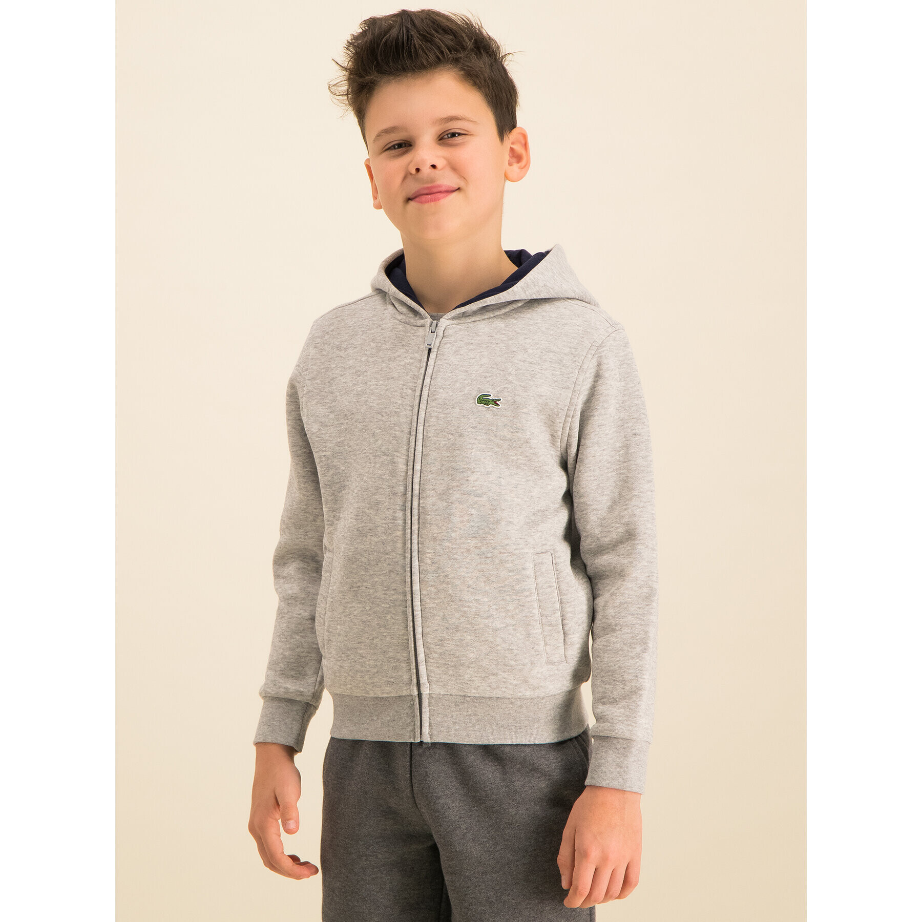 Lacoste Суитшърт SJ2903 Сив Regular Fit - Pepit.bg