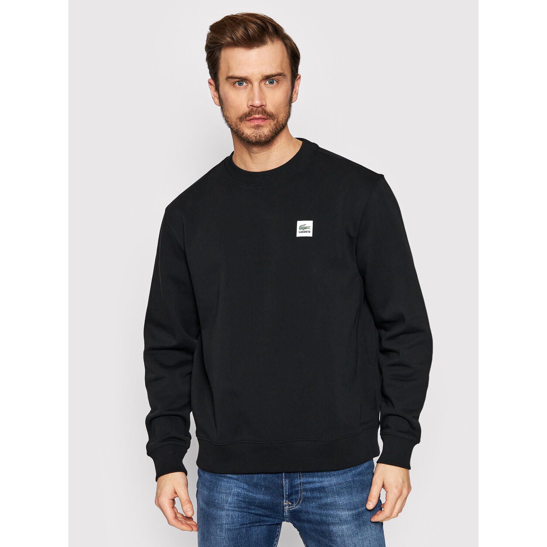 Lacoste Суитшърт Unisex SH9182 Черен Regular Fit - Pepit.bg
