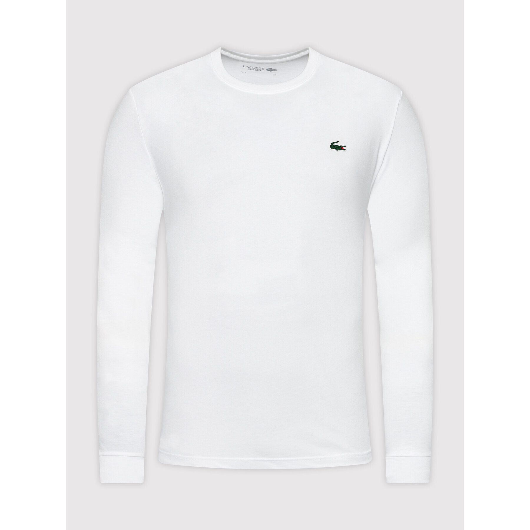 Lacoste Тениска с дълъг ръкав TH0123 Бял Classic Fit - Pepit.bg
