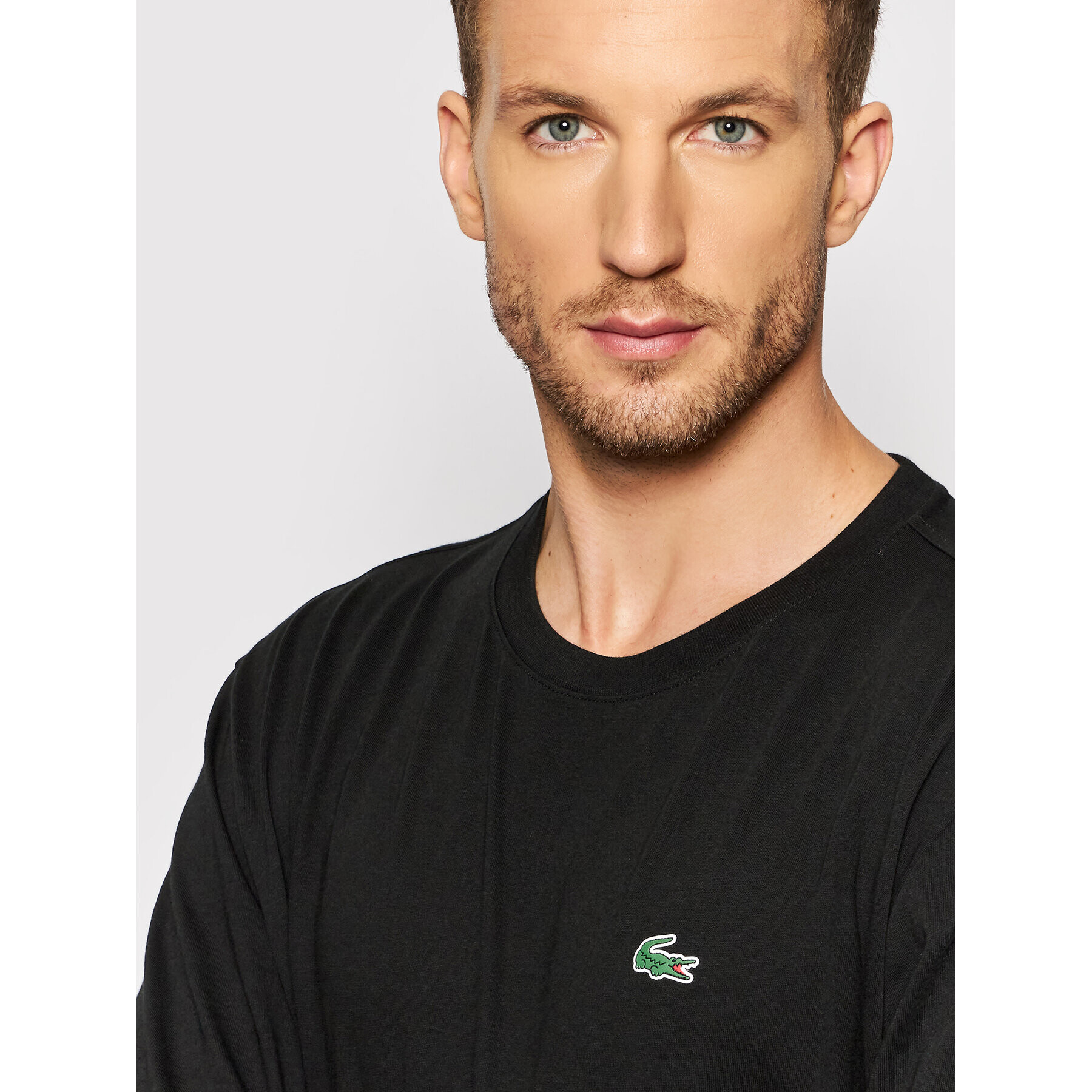 Lacoste Тениска с дълъг ръкав TH0123 Черен Classic Fit - Pepit.bg