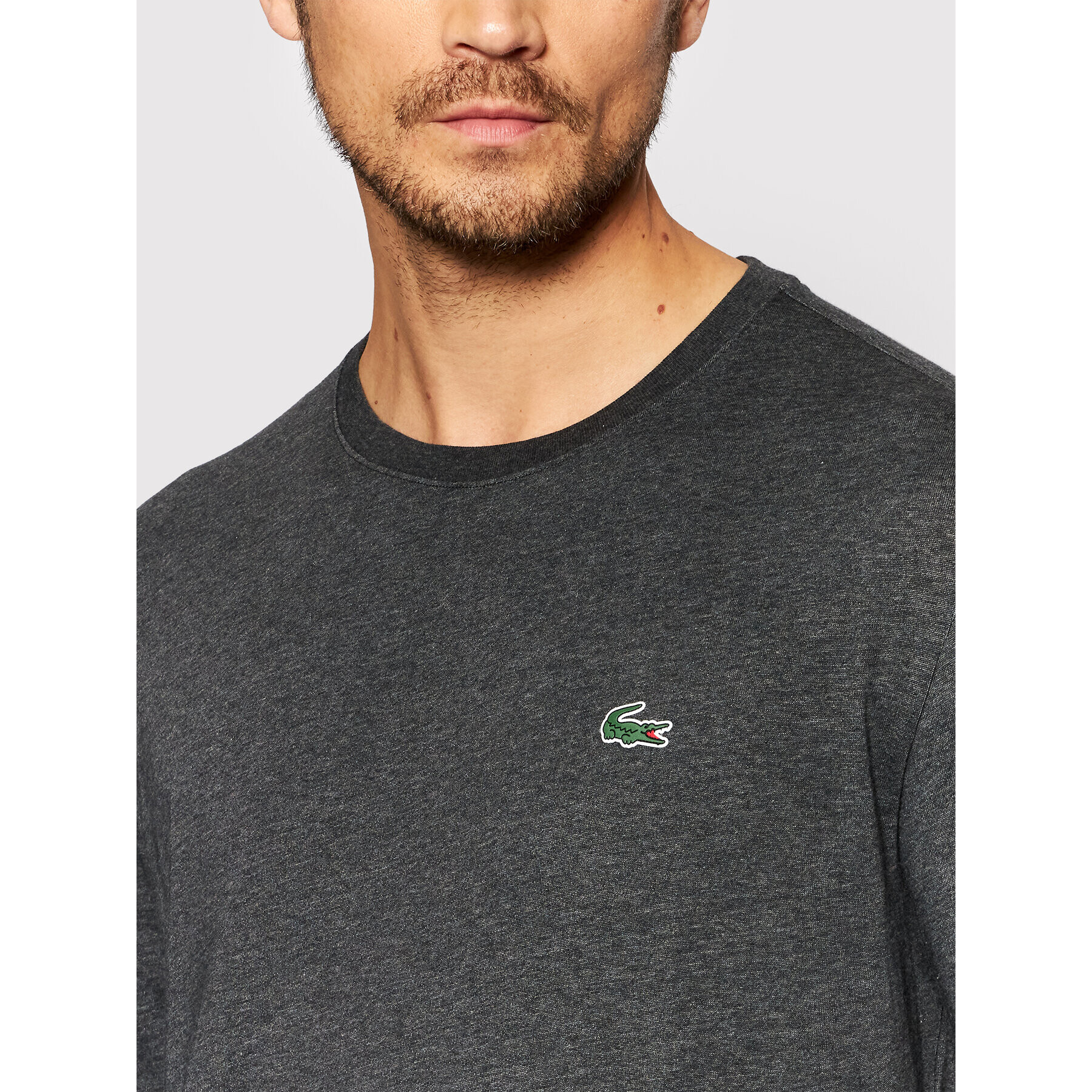 Lacoste Тениска с дълъг ръкав TH0123 Сив Classic Fit - Pepit.bg