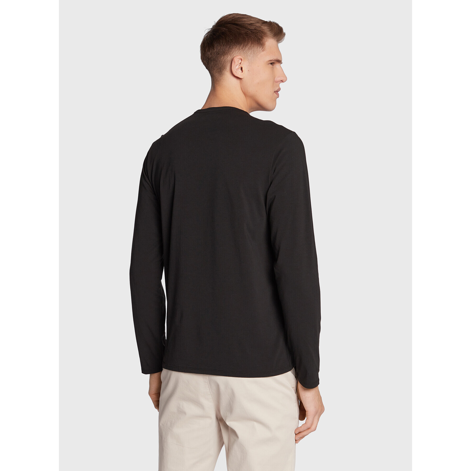Lacoste Тениска с дълъг ръкав TH0990 Черен Regular Fit - Pepit.bg