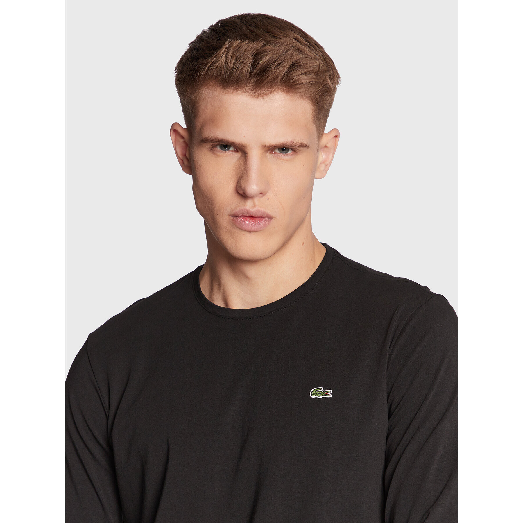 Lacoste Тениска с дълъг ръкав TH0990 Черен Regular Fit - Pepit.bg