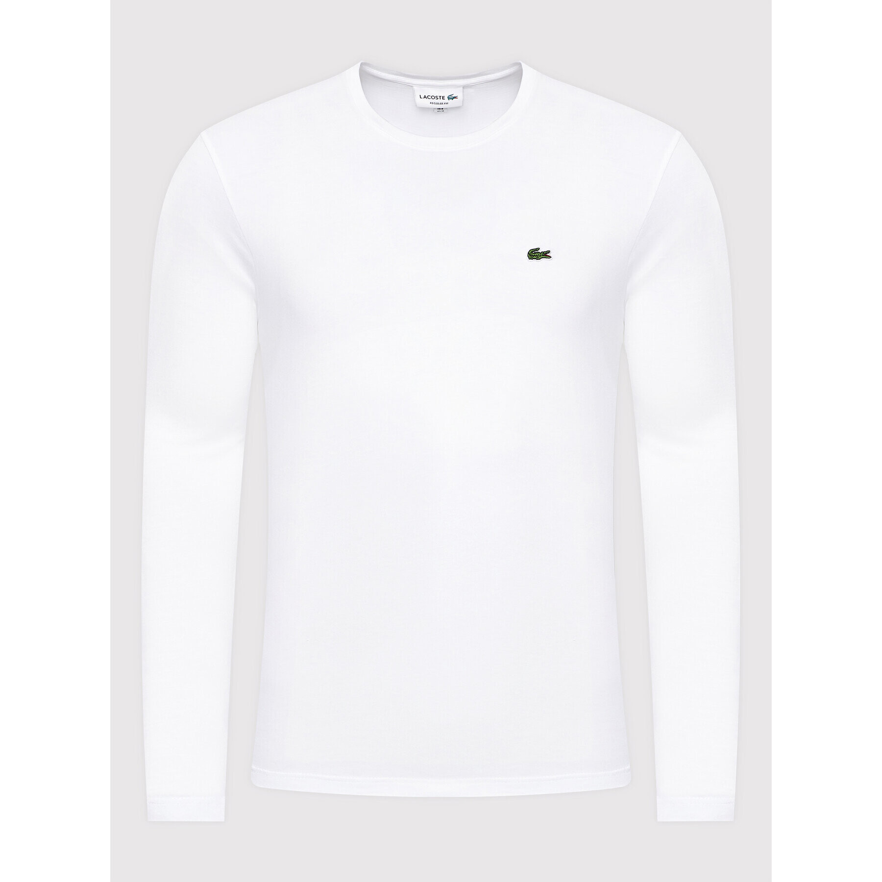 Lacoste Тениска с дълъг ръкав TH2040 Бял Regular Fit - Pepit.bg