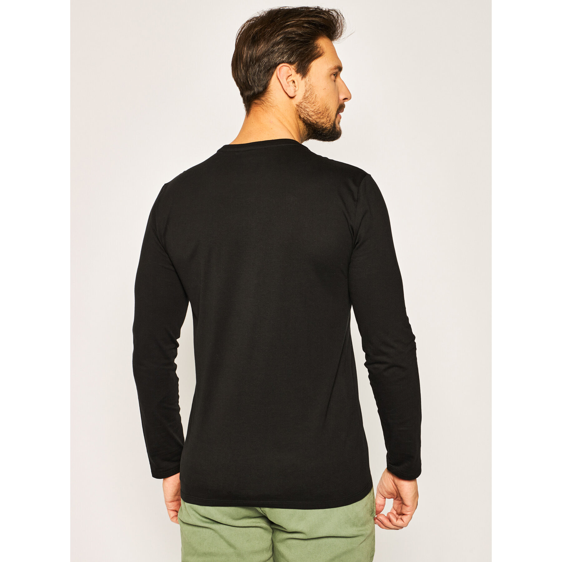 Lacoste Тениска с дълъг ръкав TH6712 Черен Regular Fit - Pepit.bg