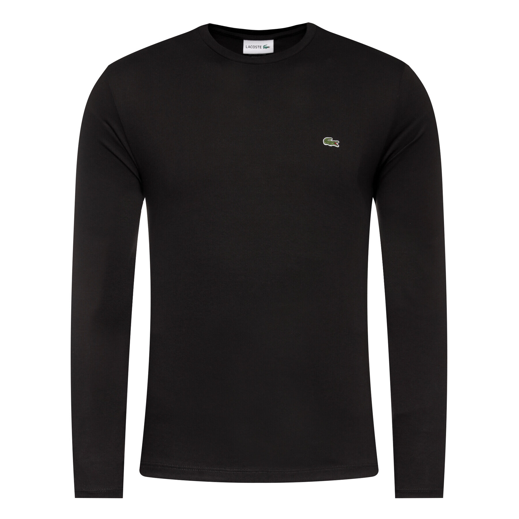 Lacoste Тениска с дълъг ръкав TH6712 Черен Regular Fit - Pepit.bg