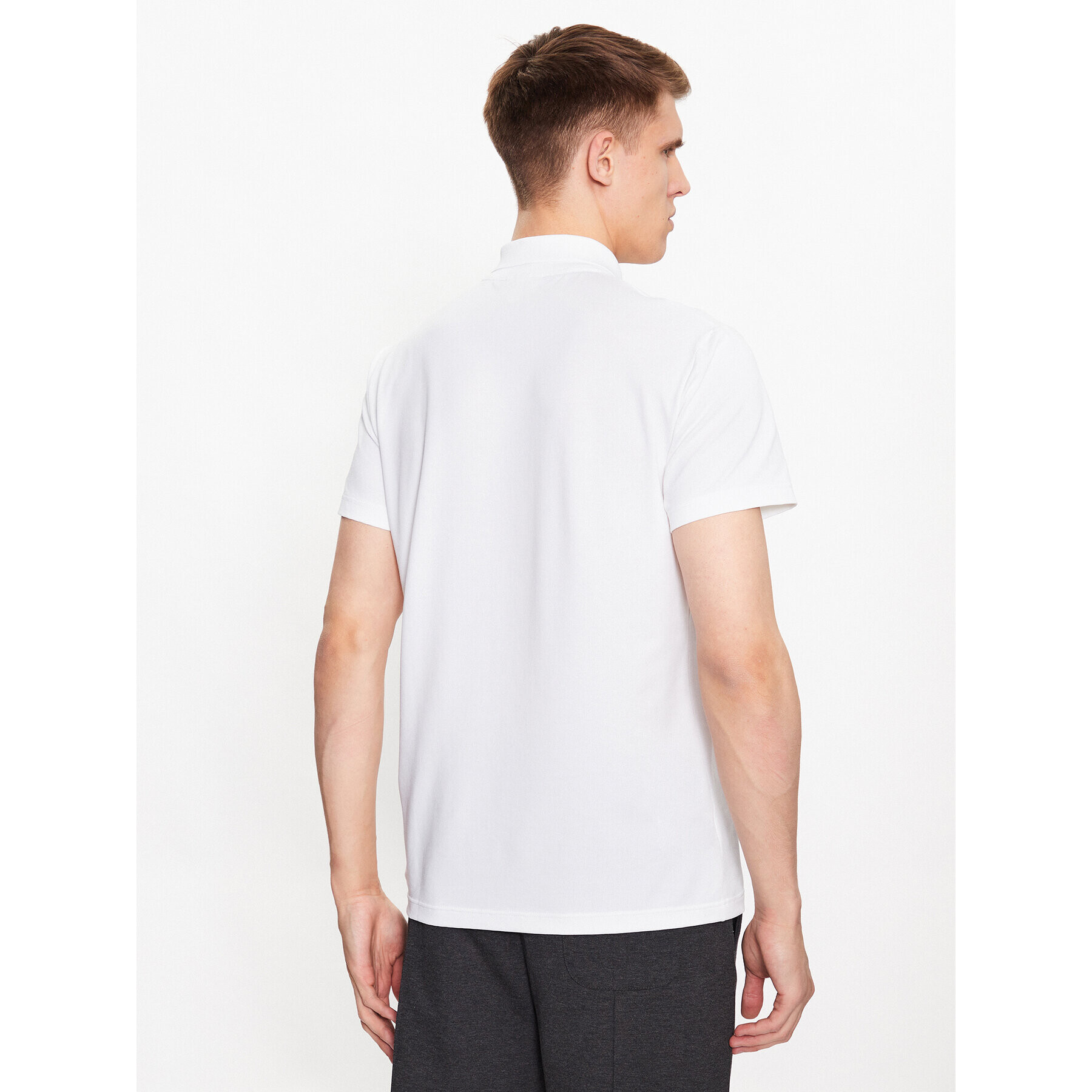 Lacoste Тениска с яка и копчета DH0783 Бял Regular Fit - Pepit.bg