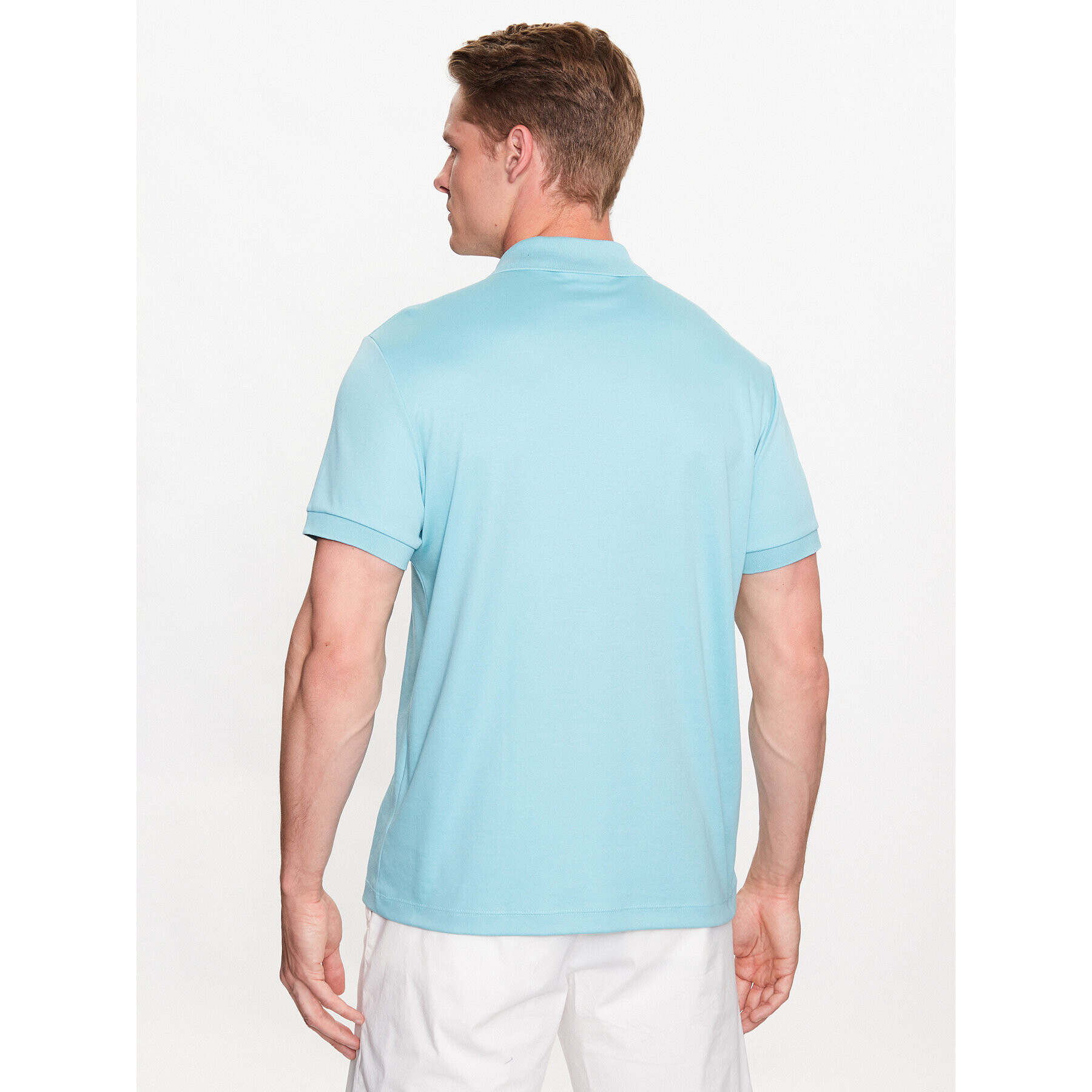 Lacoste Тениска с яка и копчета DH2050 Син Regular Fit - Pepit.bg
