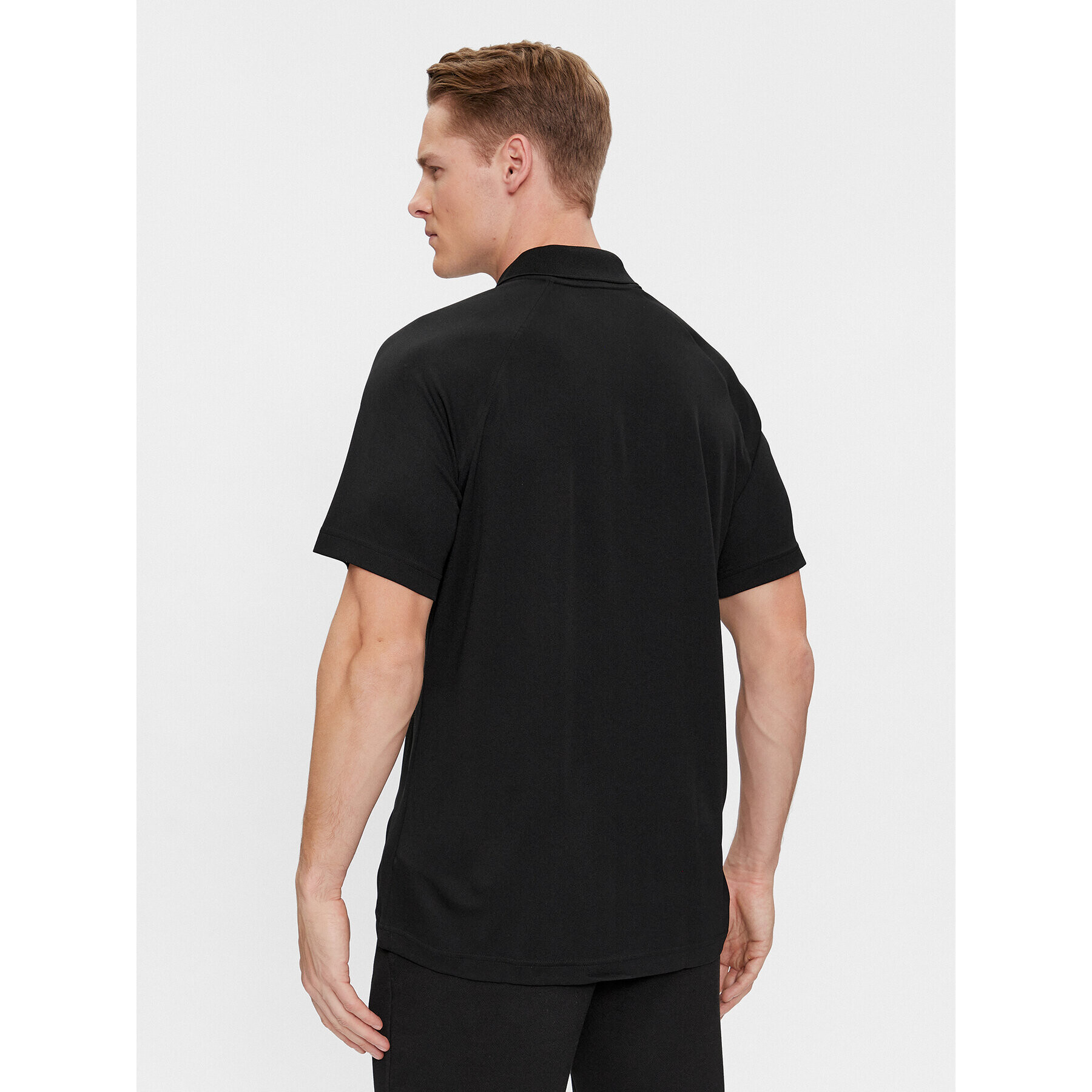 Lacoste Тениска с яка и копчета DH3201 Черен Regular Fit - Pepit.bg