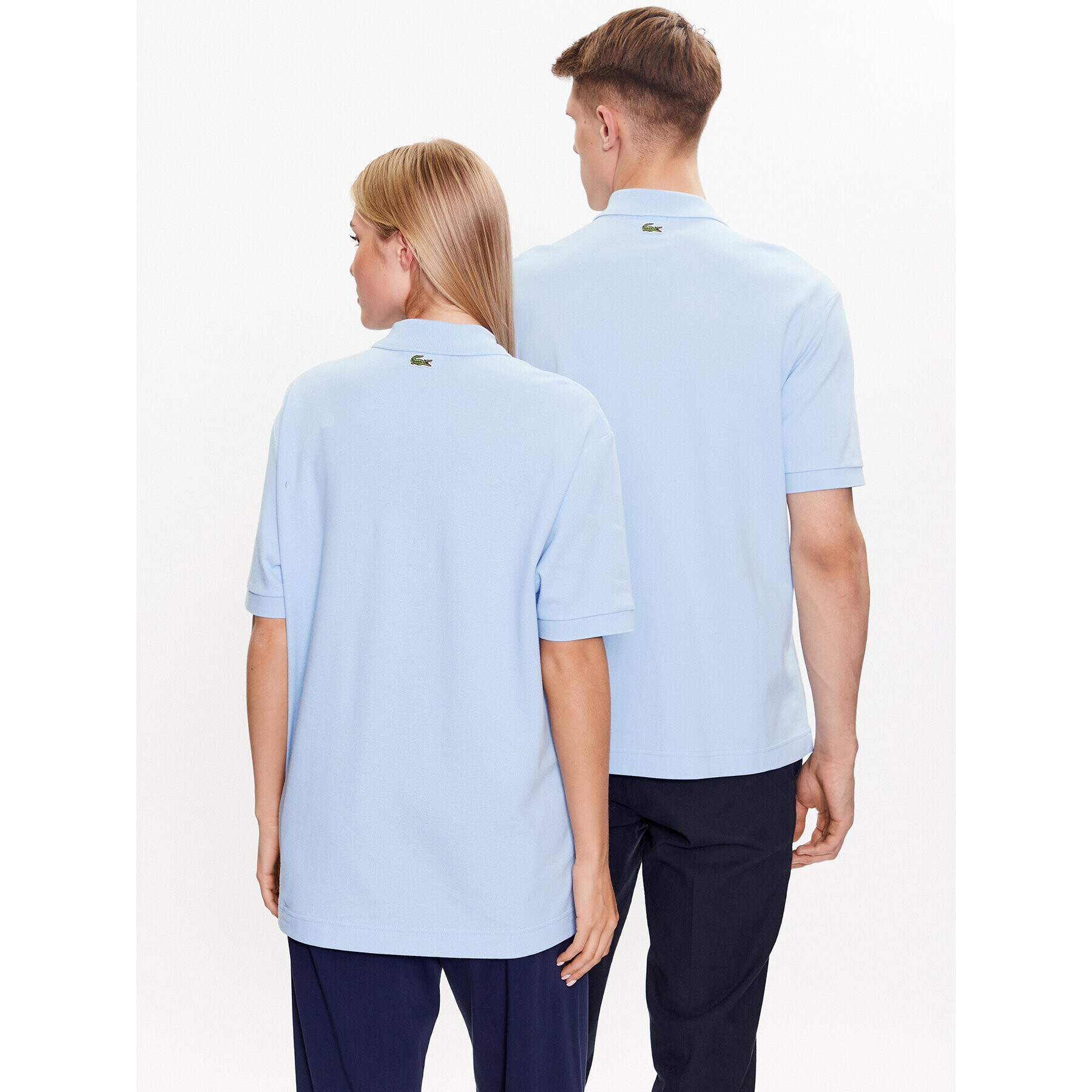 Lacoste Тениска с яка и копчета PH3922 Син Regular Fit - Pepit.bg