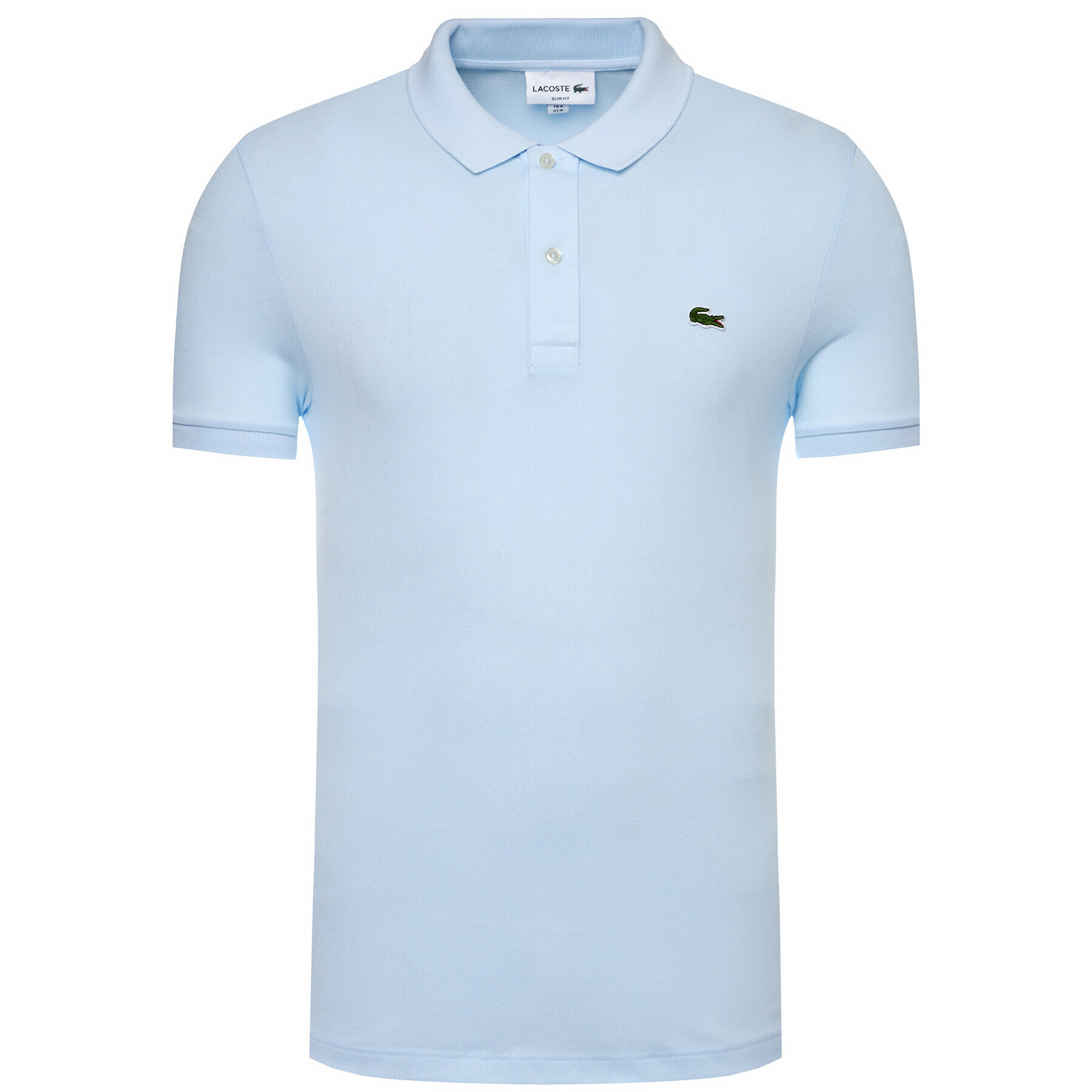 Lacoste Тениска с яка и копчета PH4012 Син Slim Fit - Pepit.bg