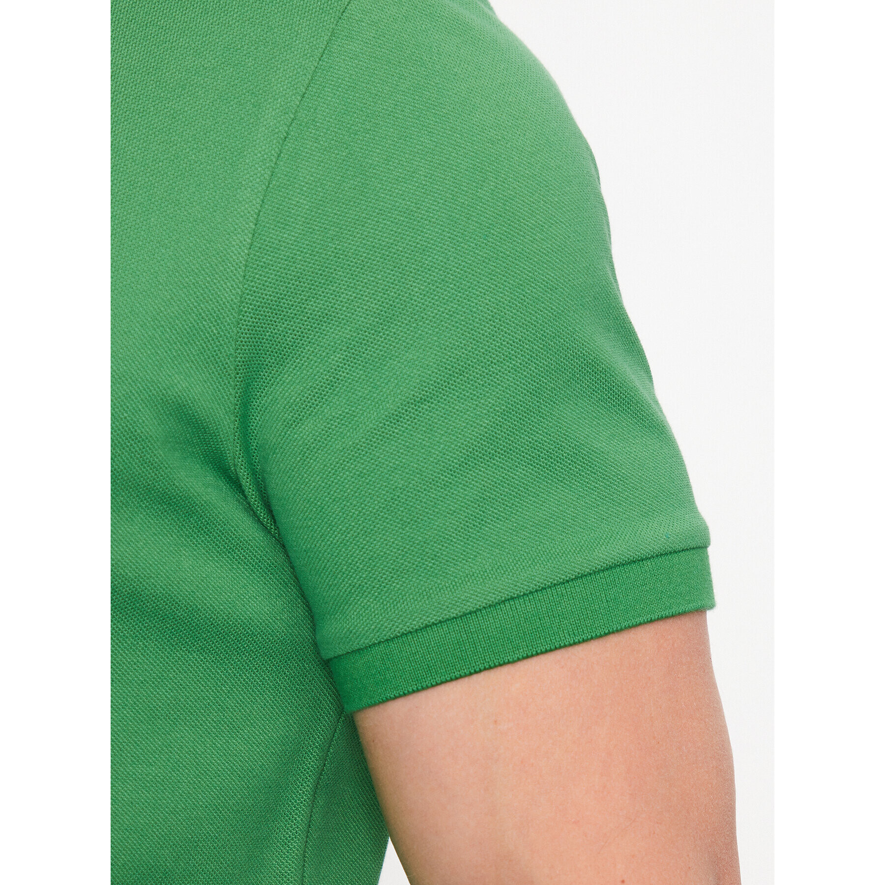 Lacoste Тениска с яка и копчета PH4012 Зелен Regular Fit - Pepit.bg