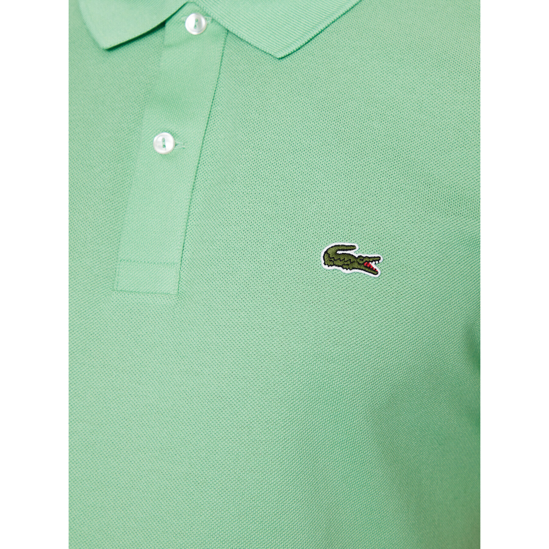 Lacoste Тениска с яка и копчета PH4012 Зелен Regular Fit - Pepit.bg