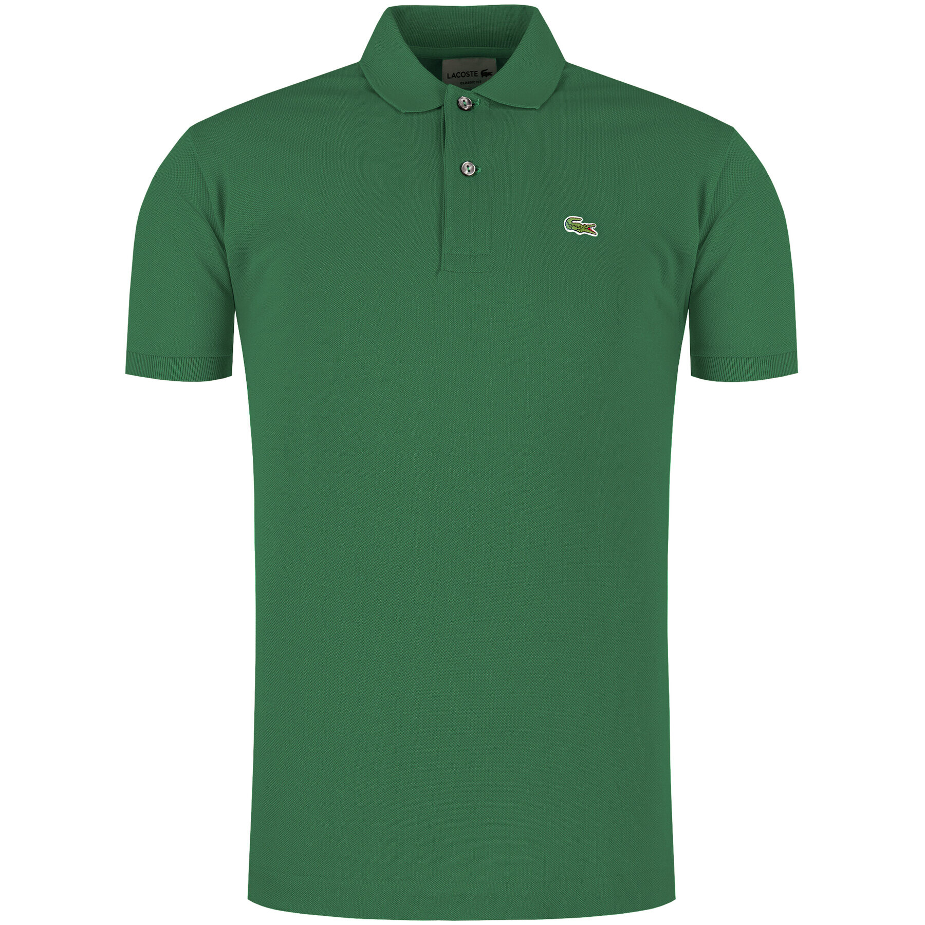 Lacoste Тениска с яка и копчета PH4012 Зелен Slim Fit - Pepit.bg