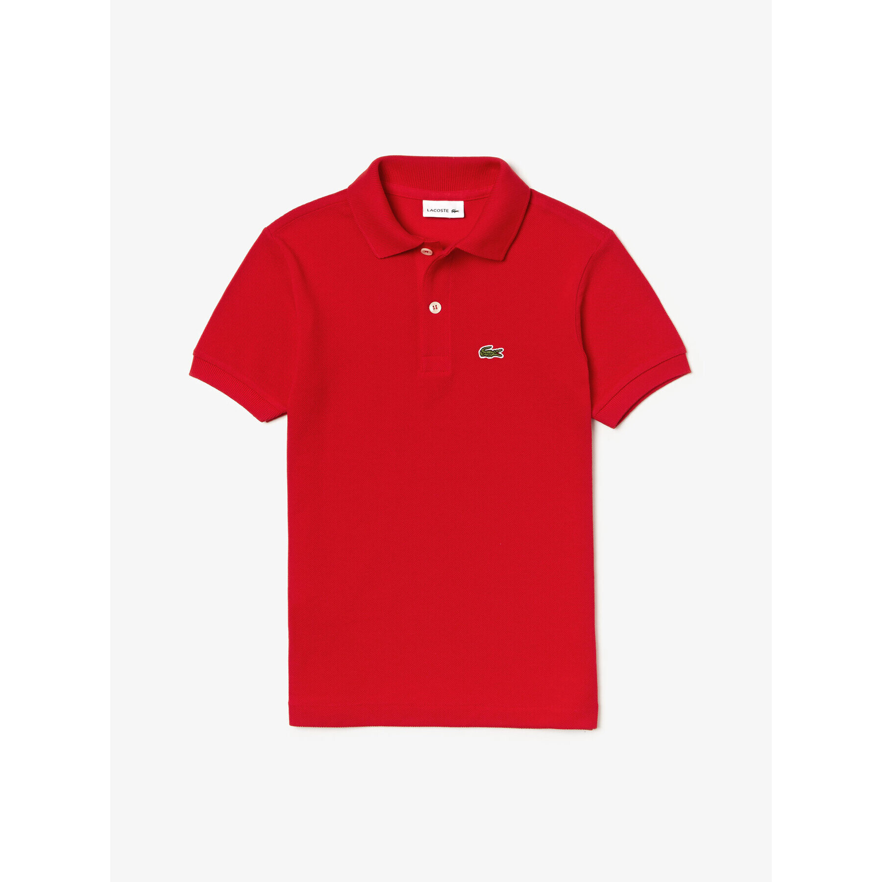 Lacoste Тениска с яка и копчета PJ2909 Червен Regular Fit - Pepit.bg