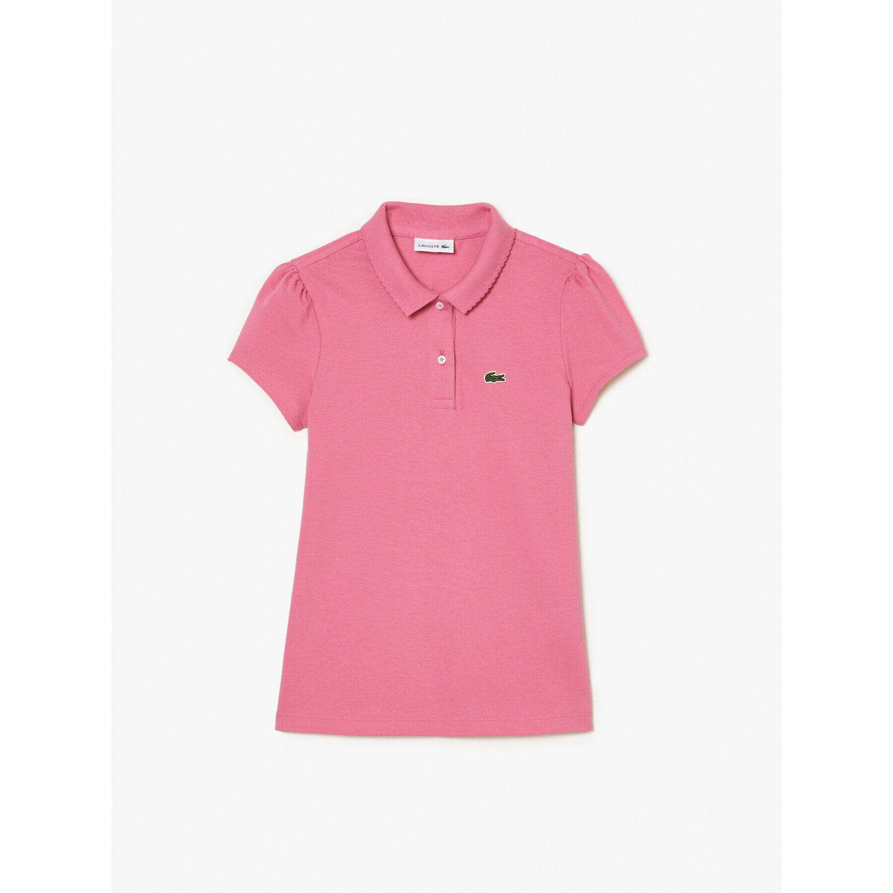 Lacoste Тениска с яка и копчета PJ3594 Розов Regular Fit - Pepit.bg