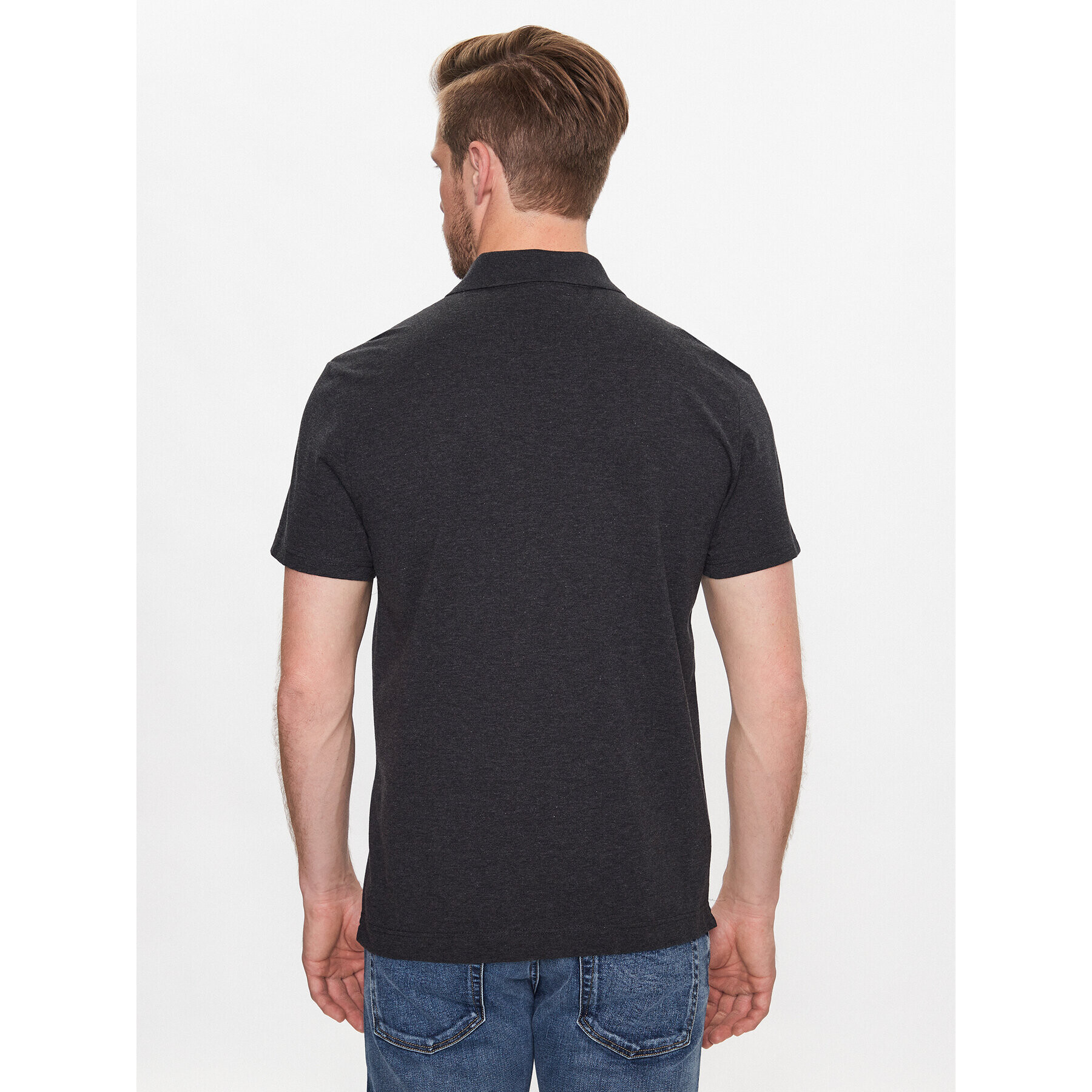 Lacoste Тениска с яка и копчета YH4801 Черен Regular Fit - Pepit.bg
