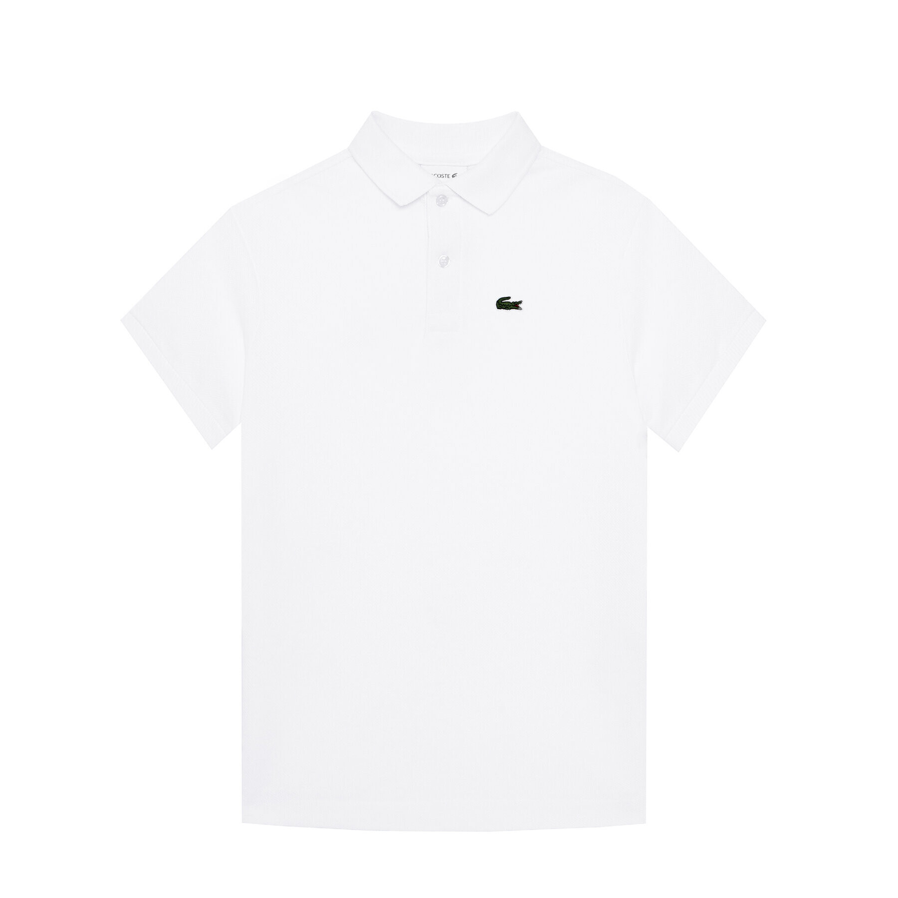 Lacoste Тениска с яка и копчета PJ2909 Бял Regular Fit - Pepit.bg