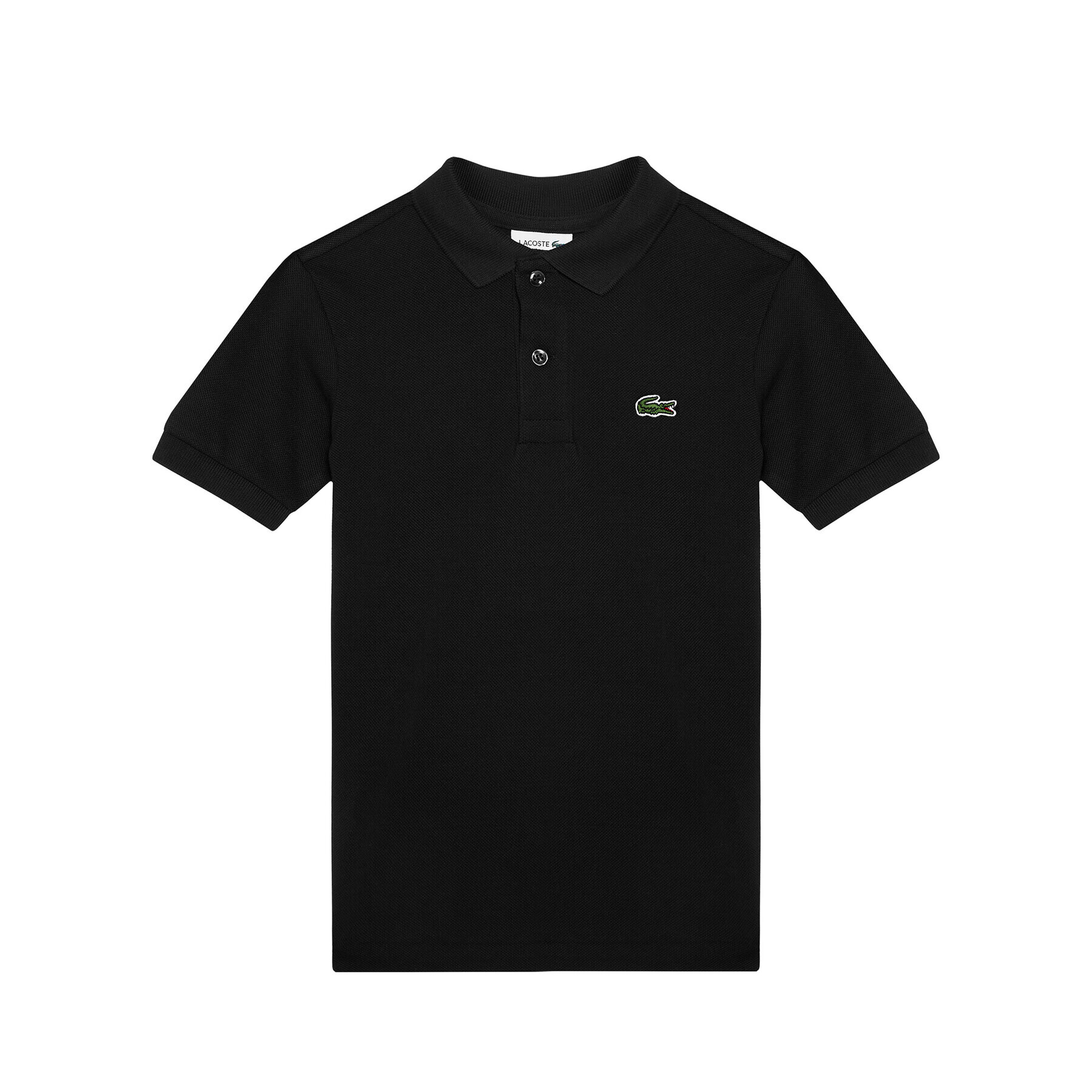 Lacoste Тениска с яка и копчета PJ2909 Черен Regular Fit - Pepit.bg