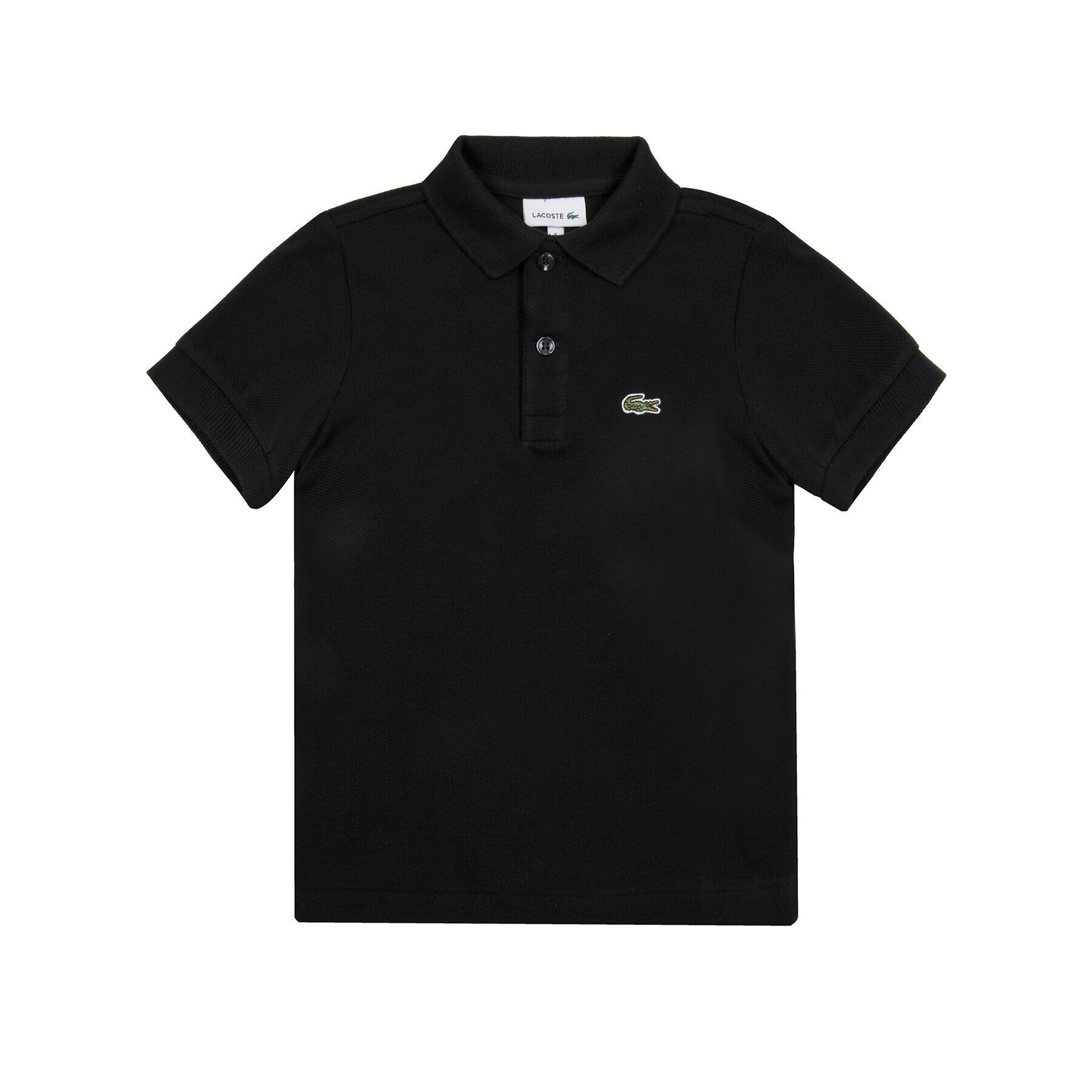 Lacoste Тениска с яка и копчета PJ2909 Черен Regular Fit - Pepit.bg