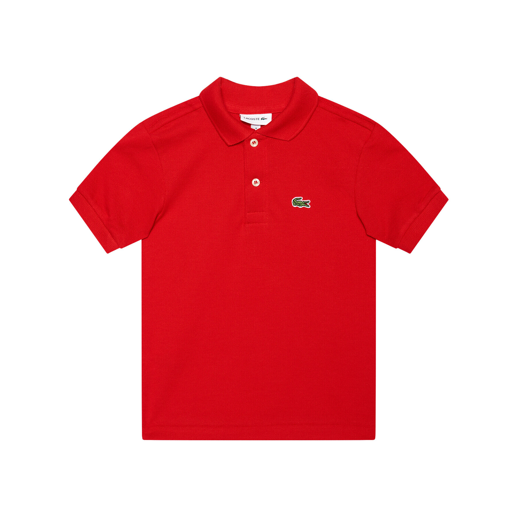 Lacoste Тениска с яка и копчета PJ2909 Червен Regular Fit - Pepit.bg