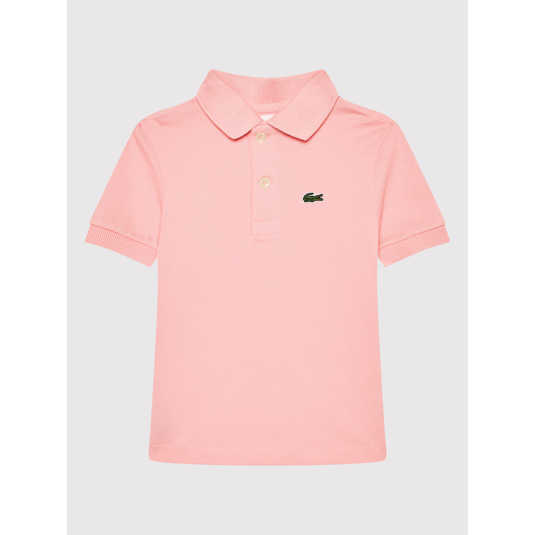 Lacoste Тениска с яка и копчета PJ2909 Розов Regular Fit - Pepit.bg