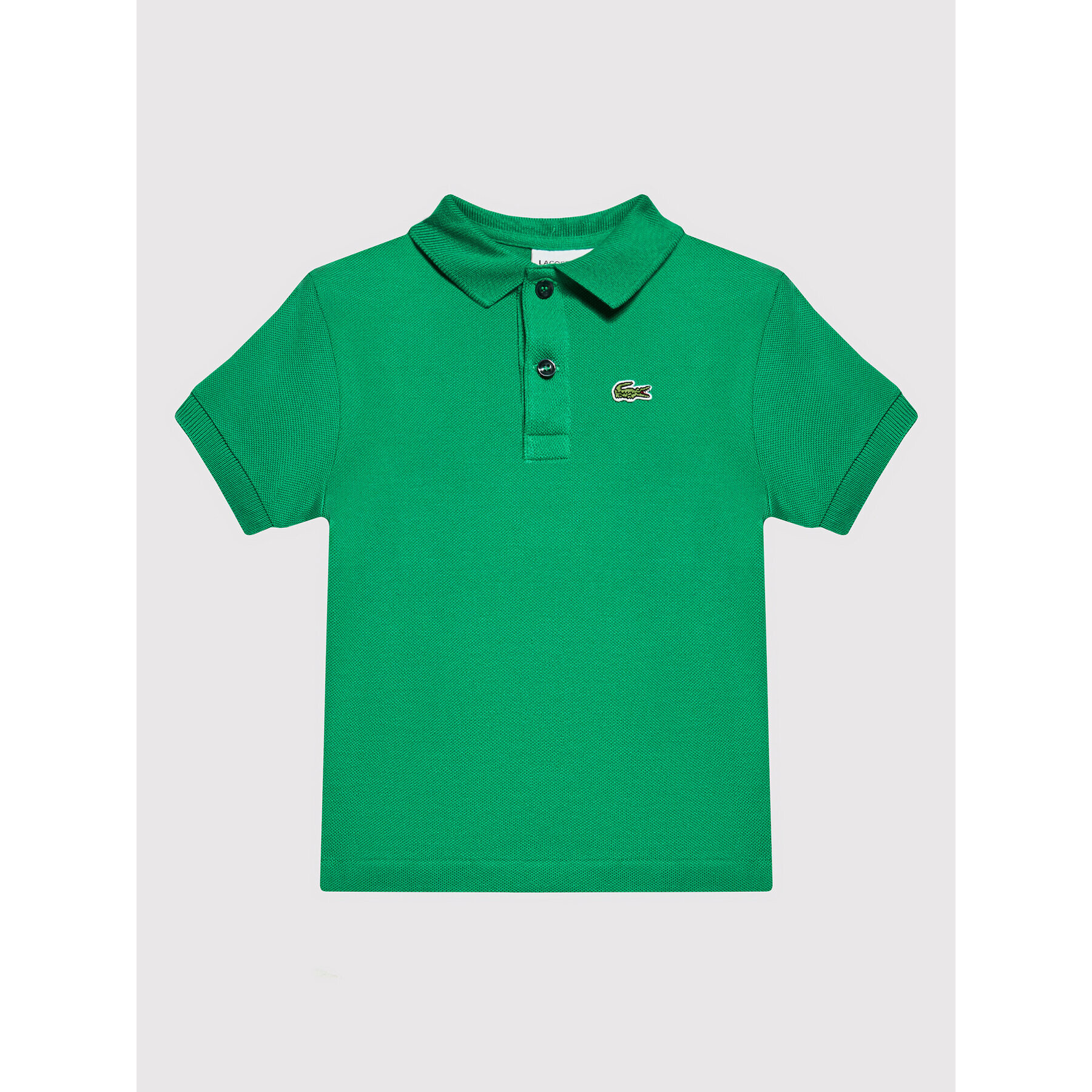 Lacoste Тениска с яка и копчета PJ2909 Зелен Regular Fit - Pepit.bg