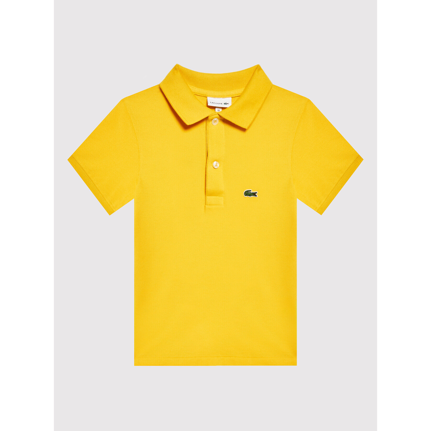 Lacoste Тениска с яка и копчета PJ2909 Жълт Regular Fit - Pepit.bg