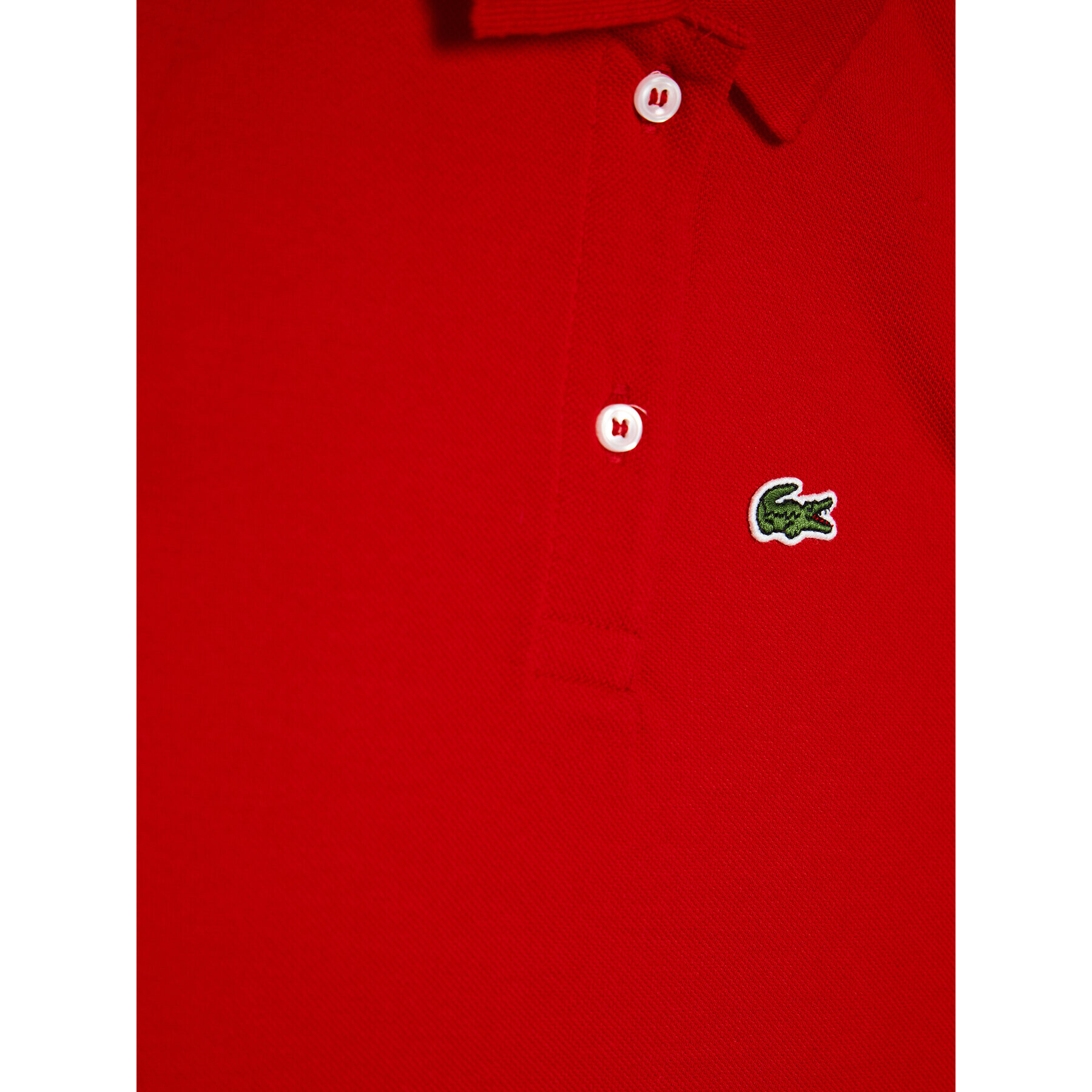 Lacoste Тениска с яка и копчета PJ3594 Червен Regular Fit - Pepit.bg
