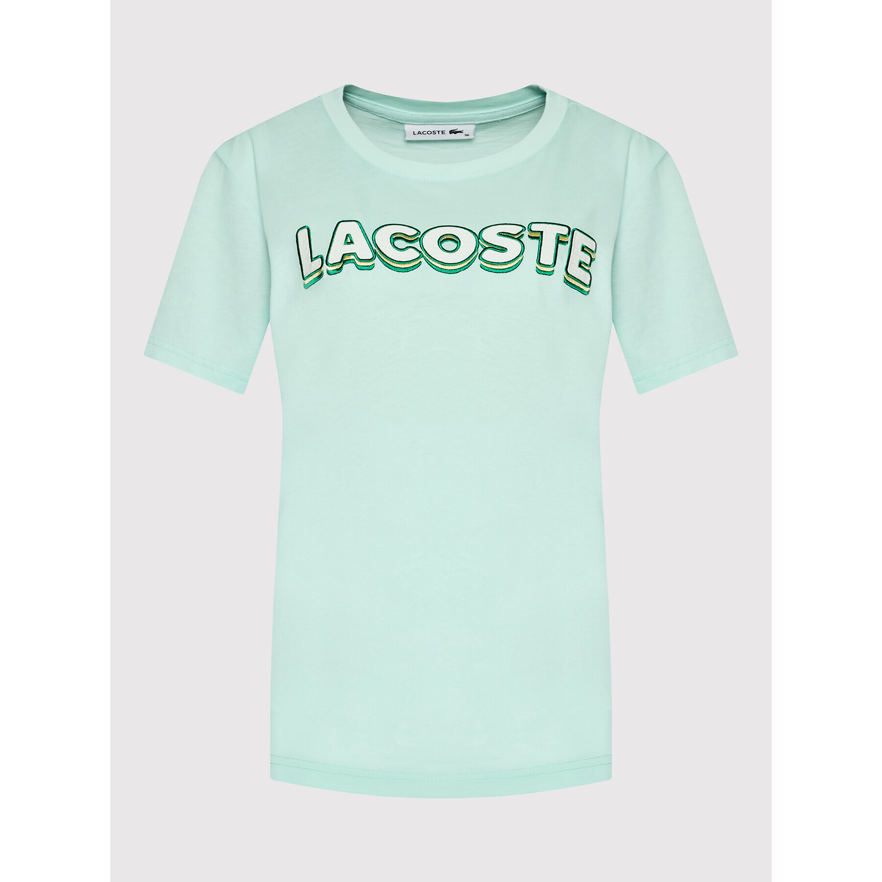 Lacoste Тишърт TF0202 Зелен Regular Fit - Pepit.bg