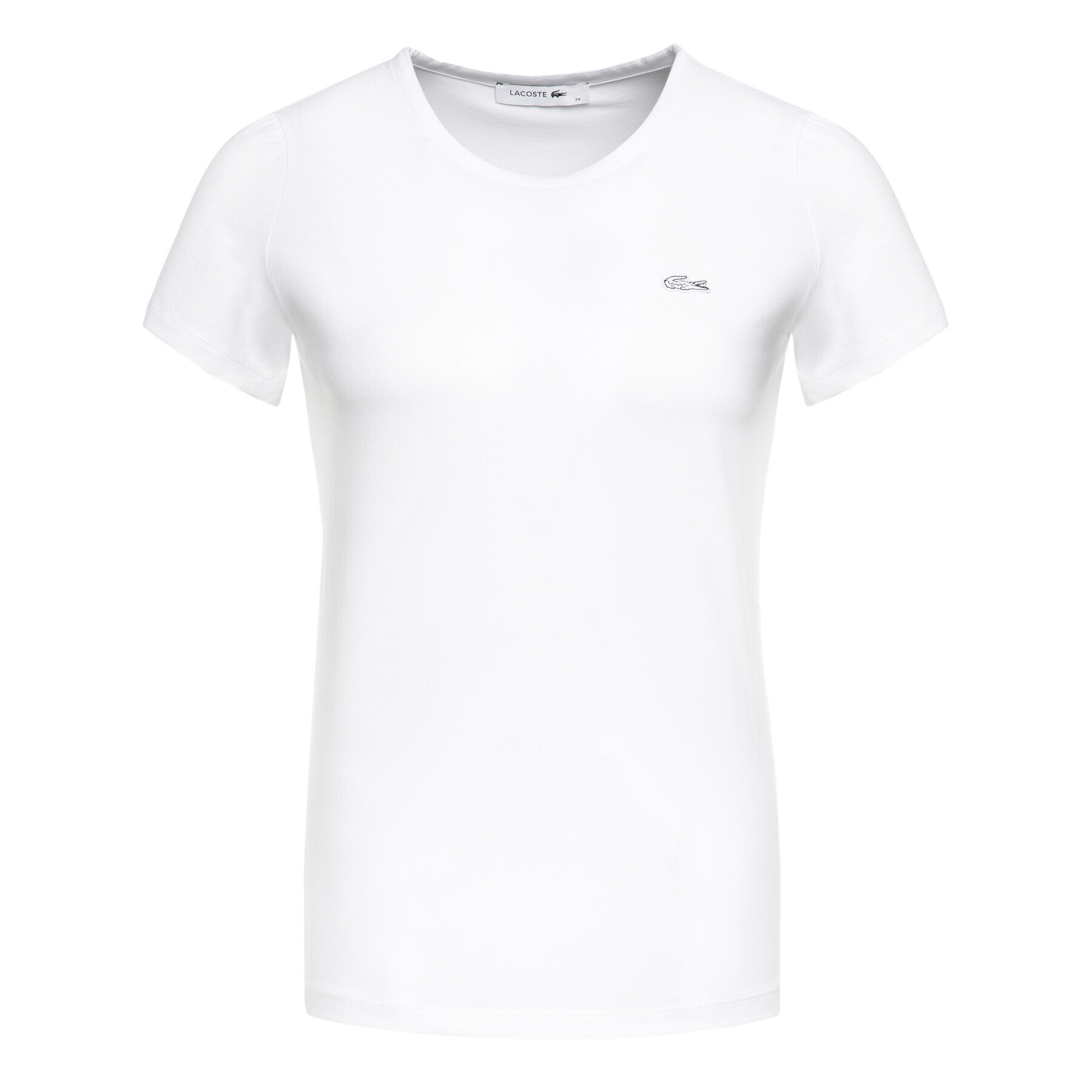 Lacoste Тишърт TF0998 Бял Regular Fit - Pepit.bg