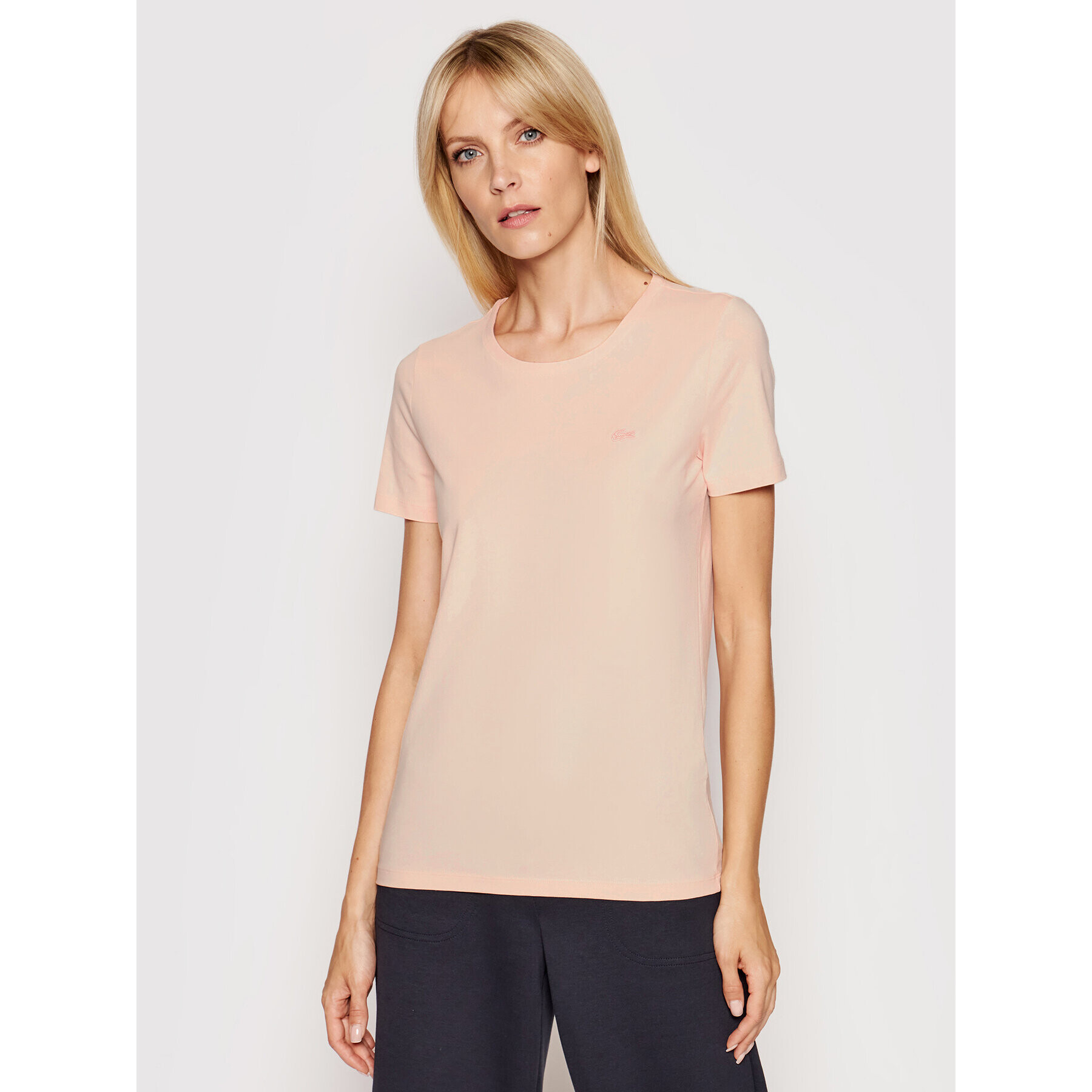Lacoste Тишърт TF0998 Оранжев Regular Fit - Pepit.bg