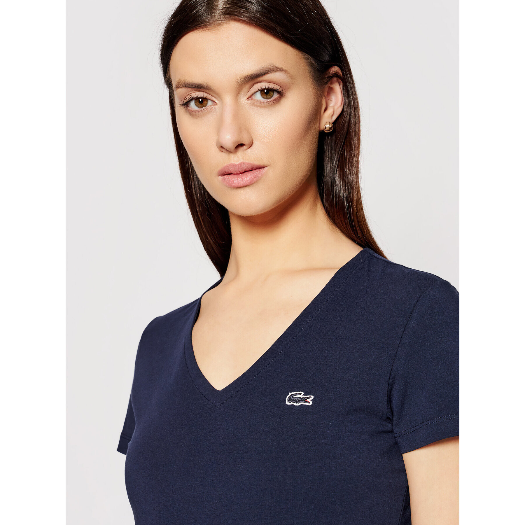 Lacoste Тишърт TF0999 Тъмносин Regular Fit - Pepit.bg