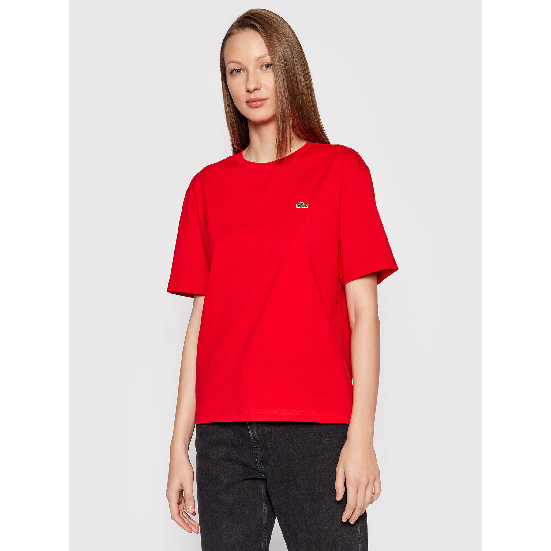 Lacoste Тишърт TF5441 Червен Regular Fit - Pepit.bg