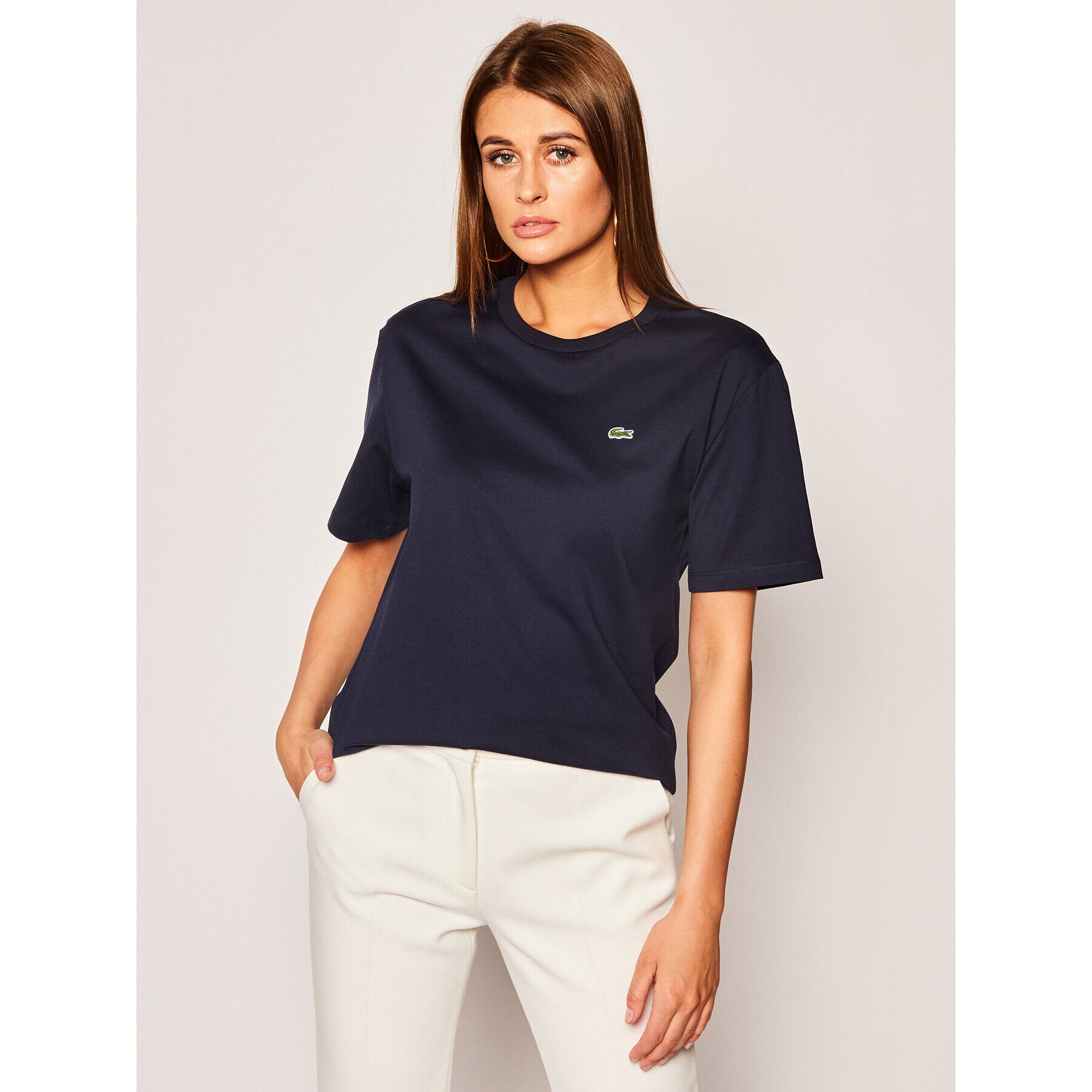 Lacoste Тишърт TF5441 Тъмносин Regular Fit - Pepit.bg