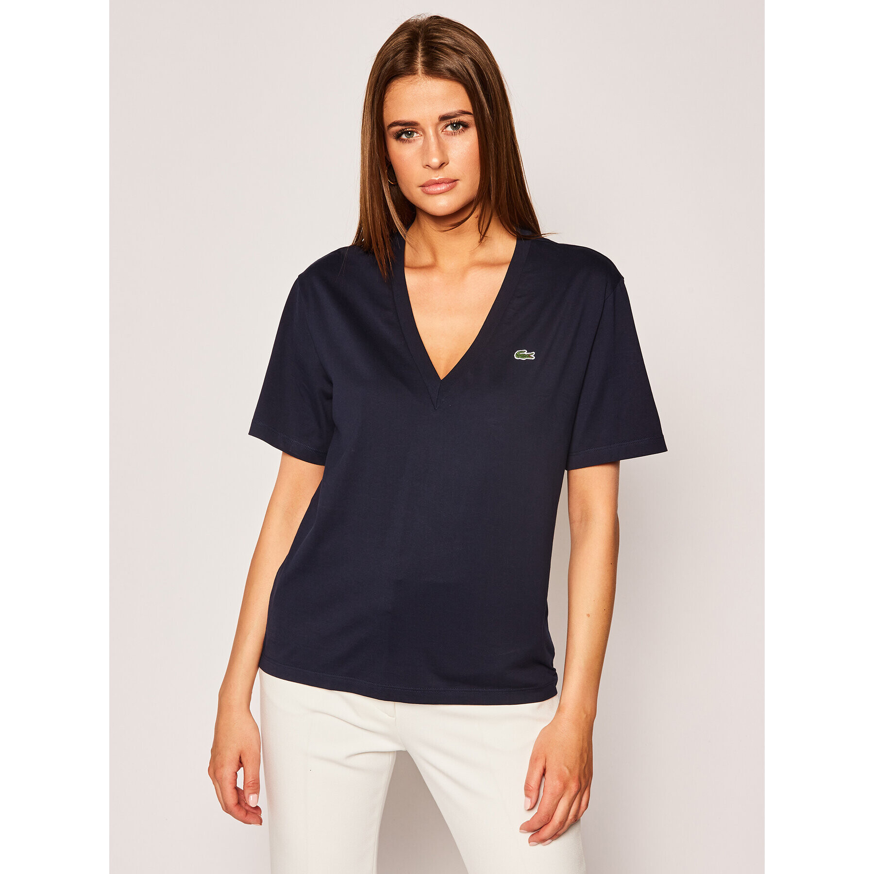 Lacoste Тишърт TF5458 Тъмносин Regular Fit - Pepit.bg