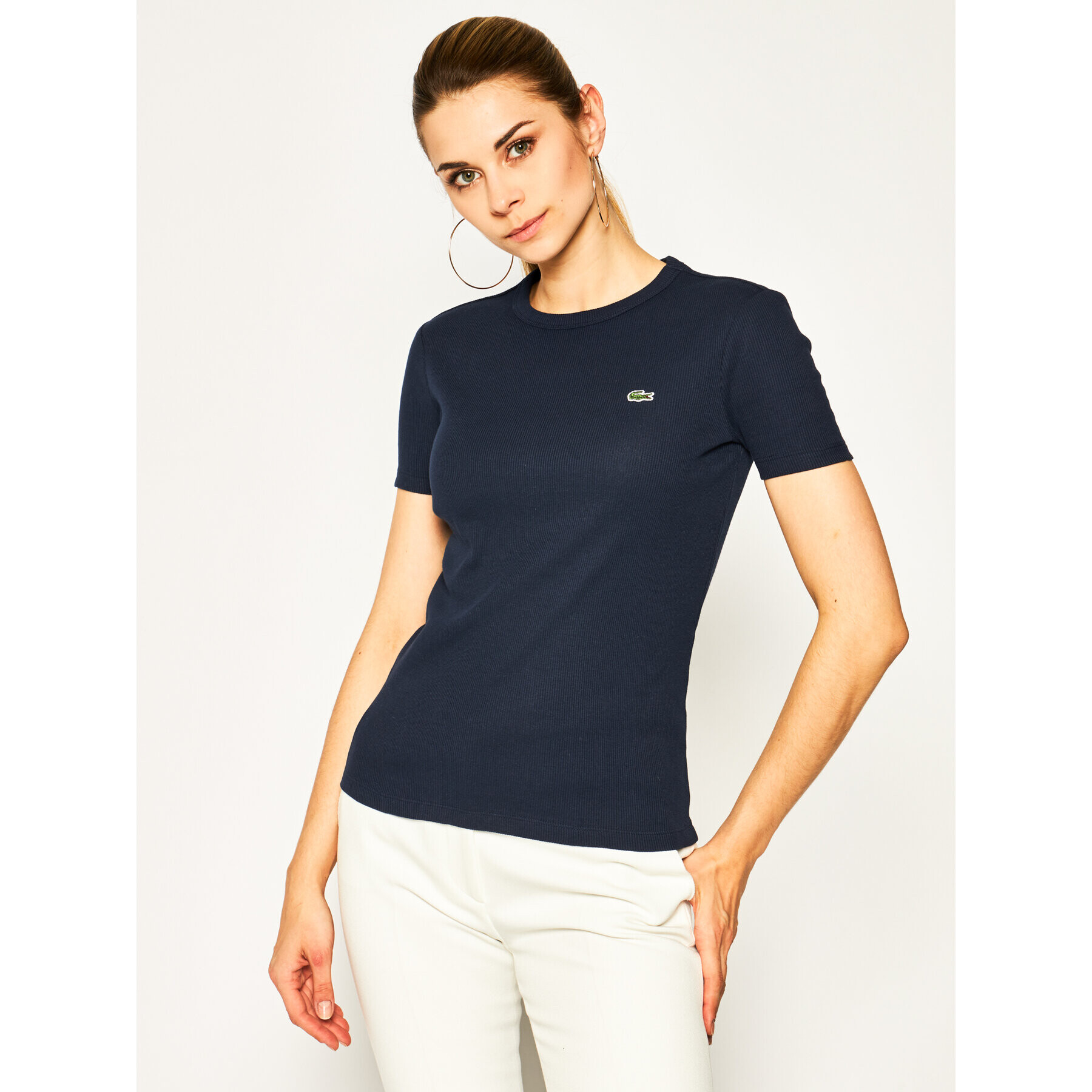 Lacoste Тишърт TF5463 Тъмносин Regular Fit - Pepit.bg