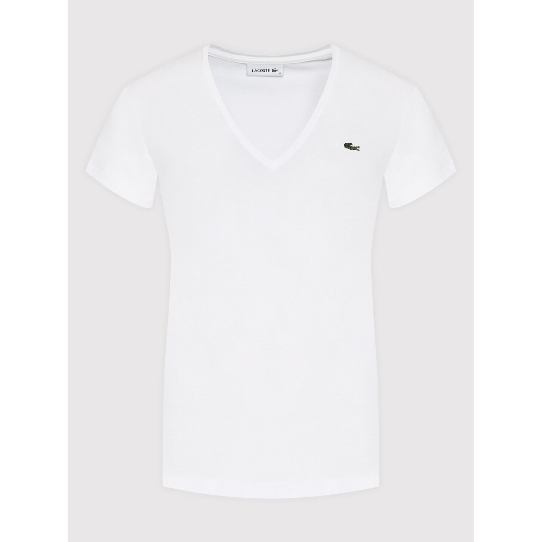 Lacoste Тишърт TF8392 Бял Relaxed Fit - Pepit.bg