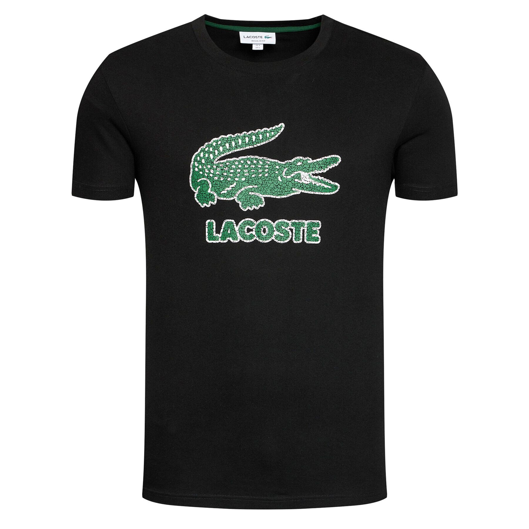 Lacoste Тишърт TH0063 Черен Regular Fit - Pepit.bg