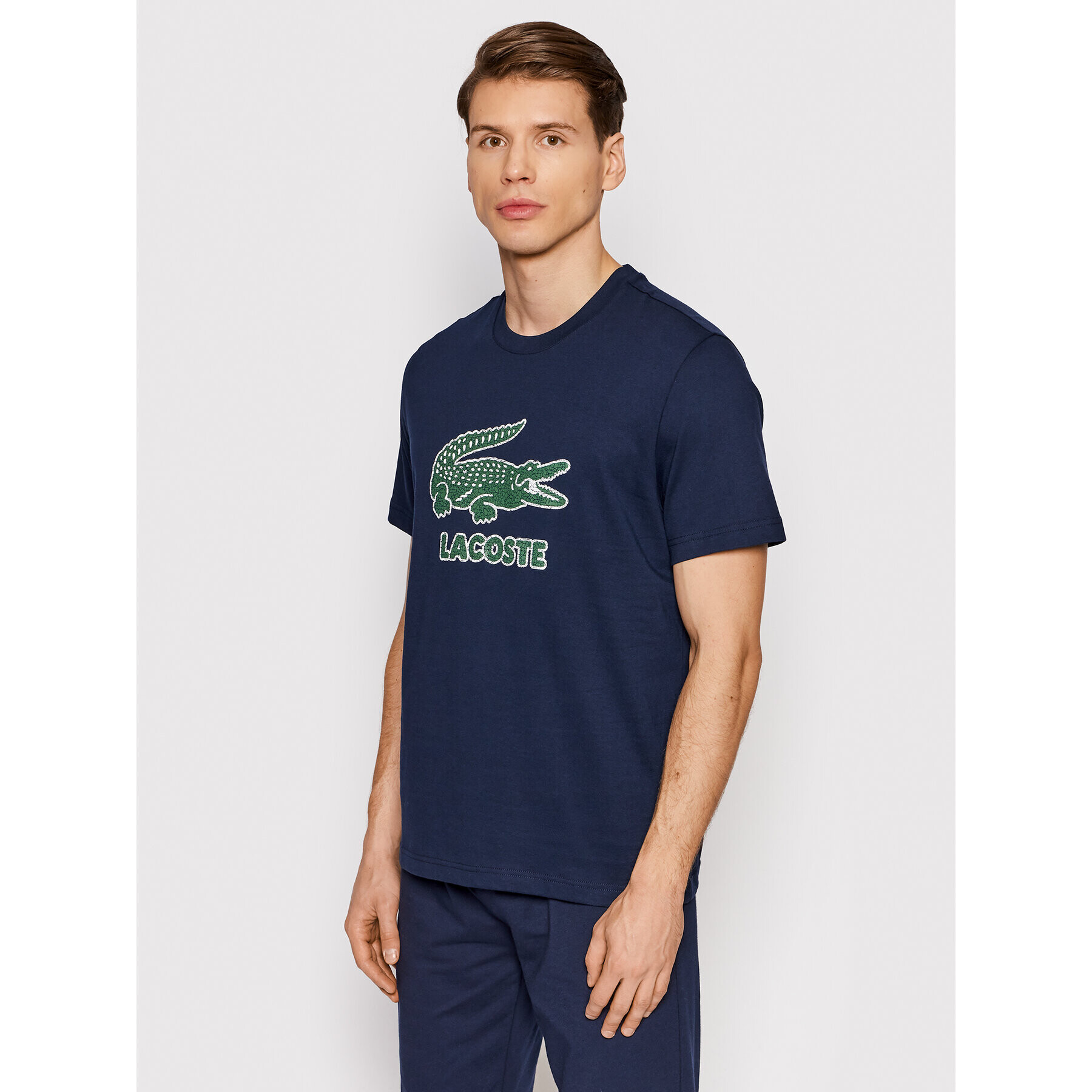 Lacoste Тишърт TH0063 Тъмносин Regular Fit - Pepit.bg