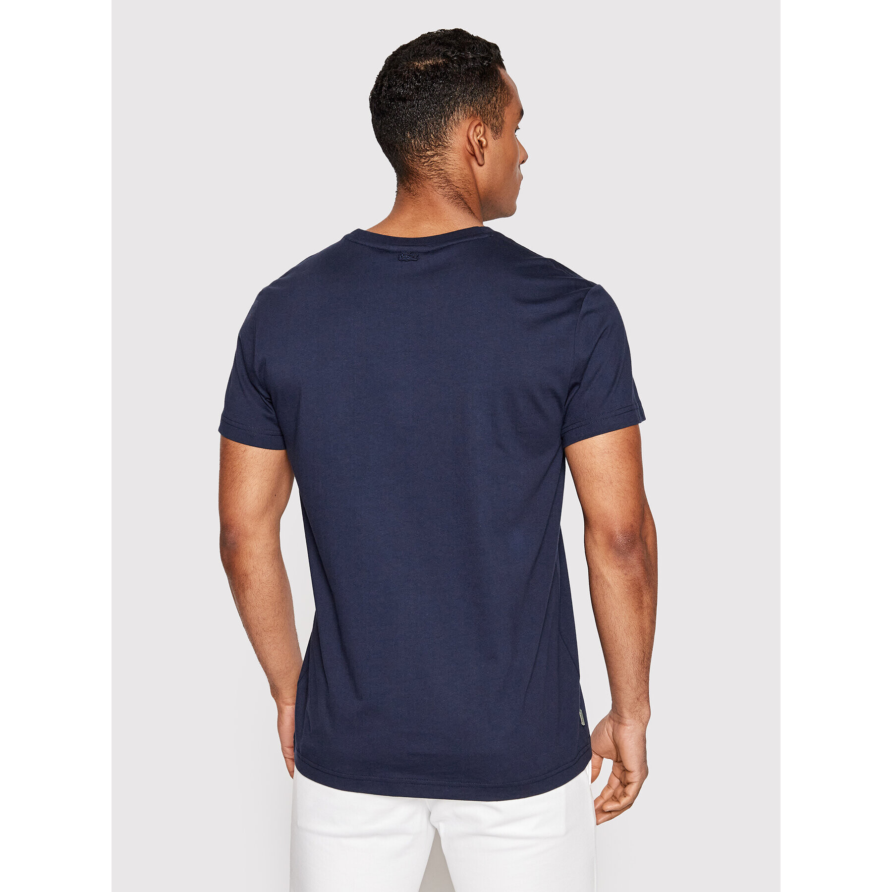 Lacoste Тишърт TH0204 Тъмносин Slim Fit - Pepit.bg