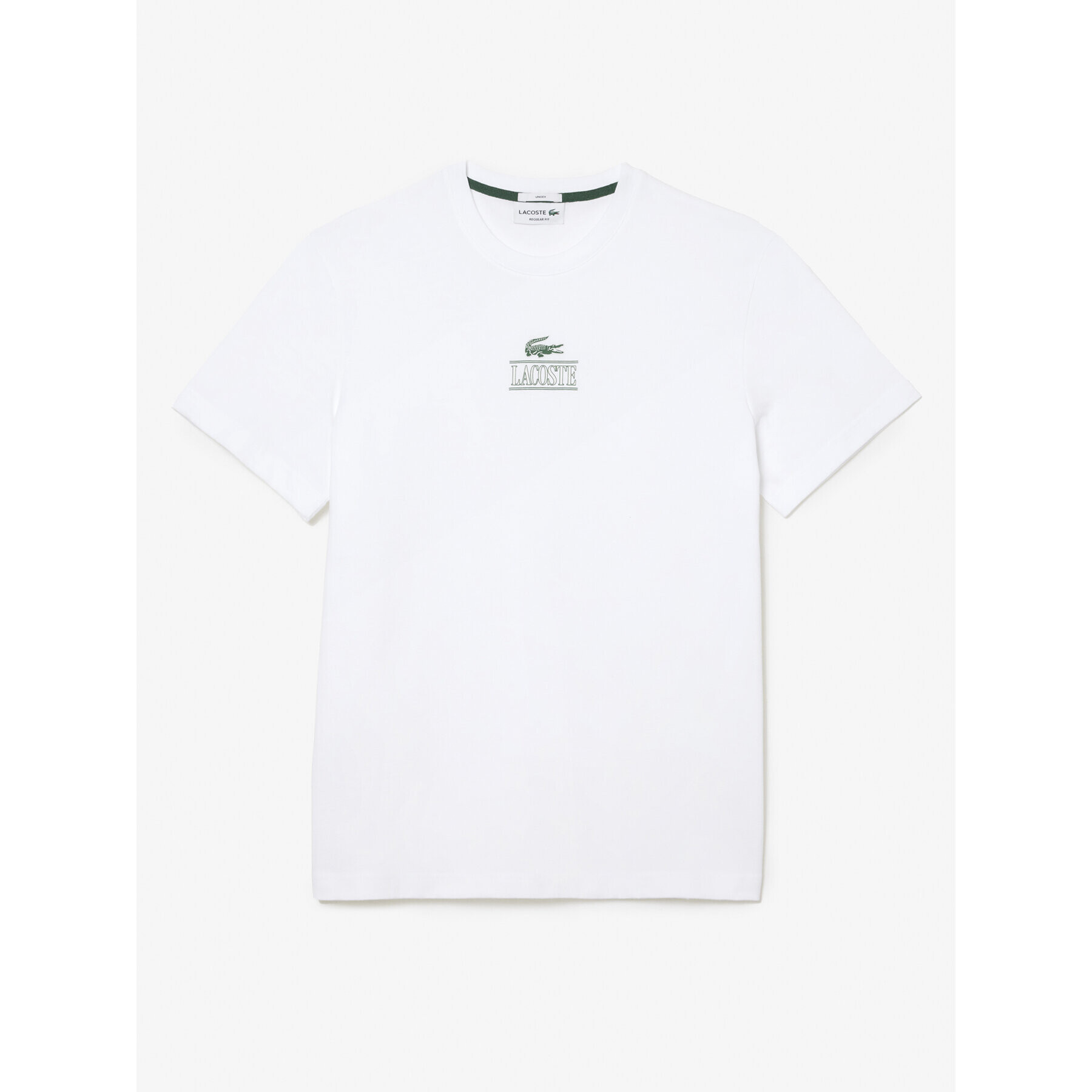 Lacoste Тишърт TH1147 Бял Regular Fit - Pepit.bg