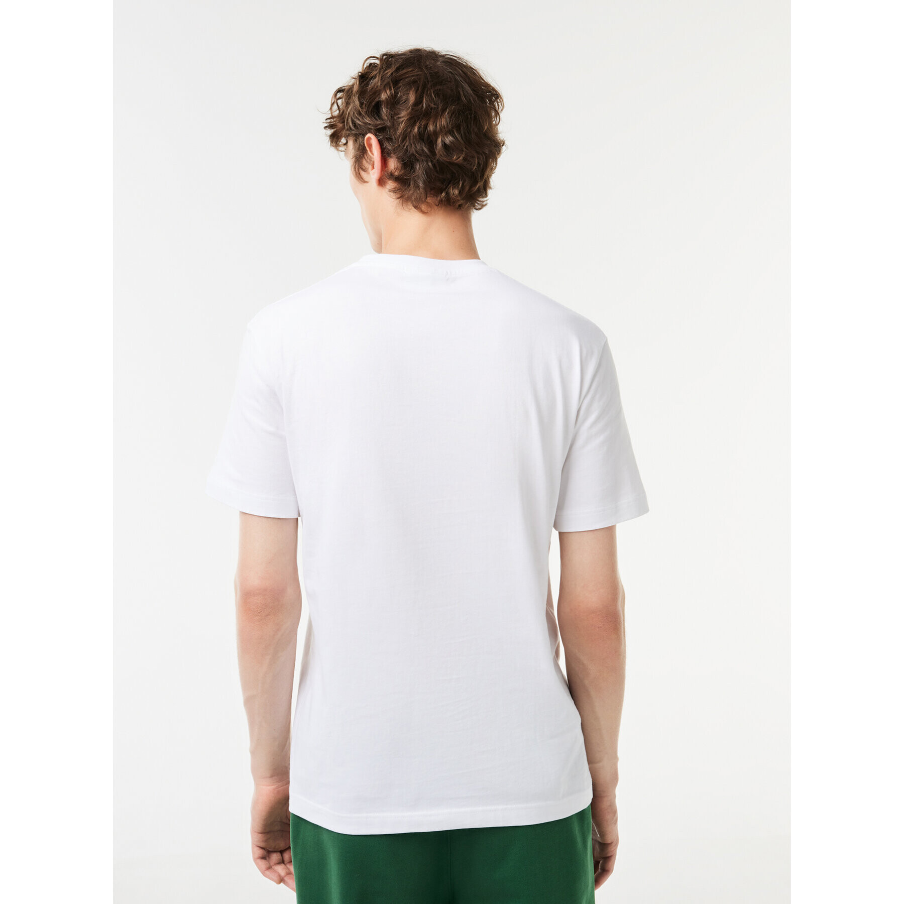 Lacoste Тишърт TH1285 Бял Regular Fit - Pepit.bg