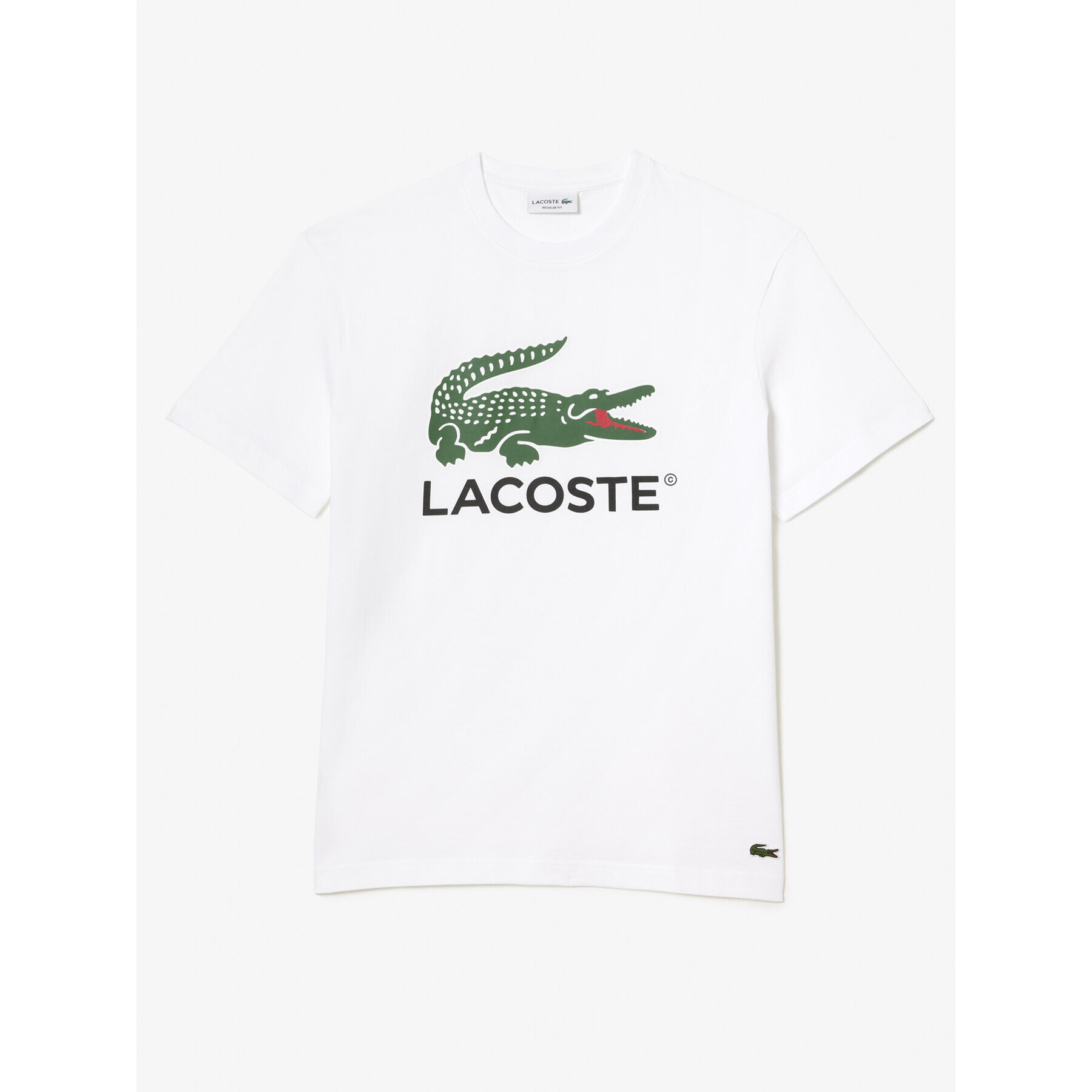 Lacoste Тишърт TH1285 Бял Regular Fit - Pepit.bg