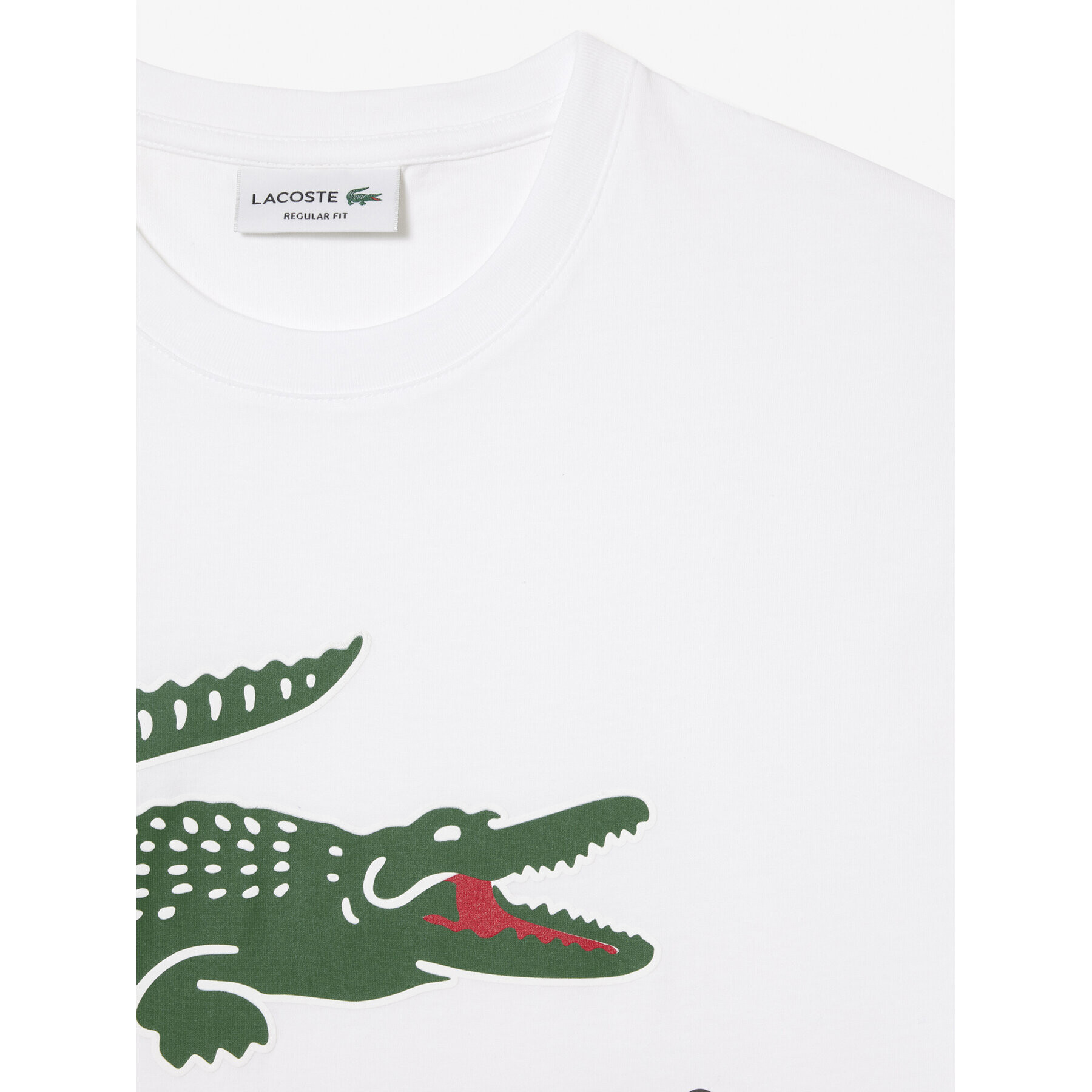 Lacoste Тишърт TH1285 Бял Regular Fit - Pepit.bg