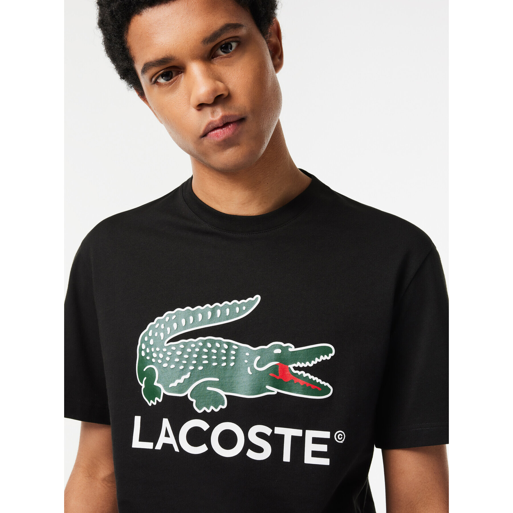 Lacoste Тишърт TH1285 Черен Regular Fit - Pepit.bg